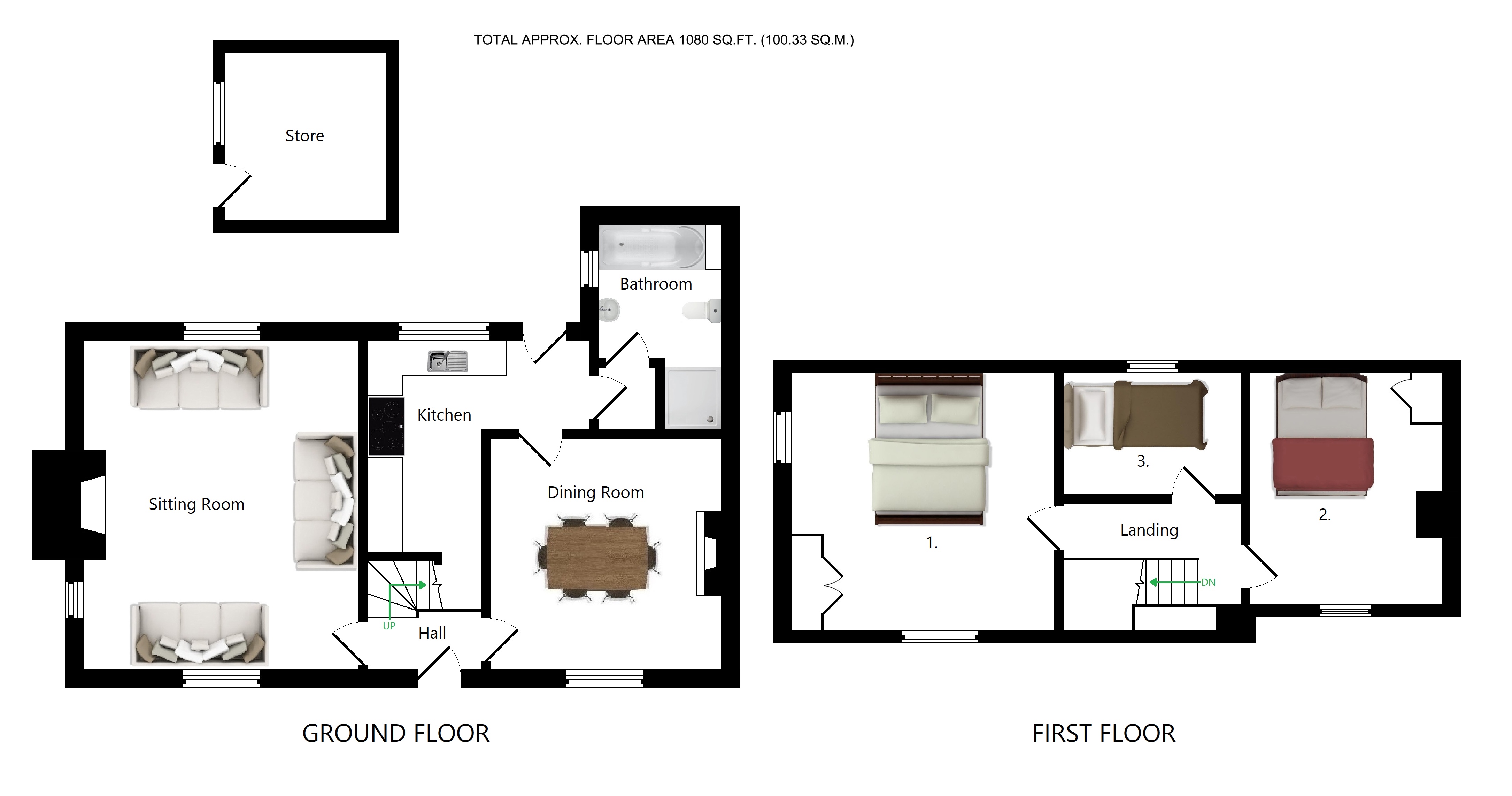 1 Kingsland Cottage, Kingsland Lane, Egerton floorplan