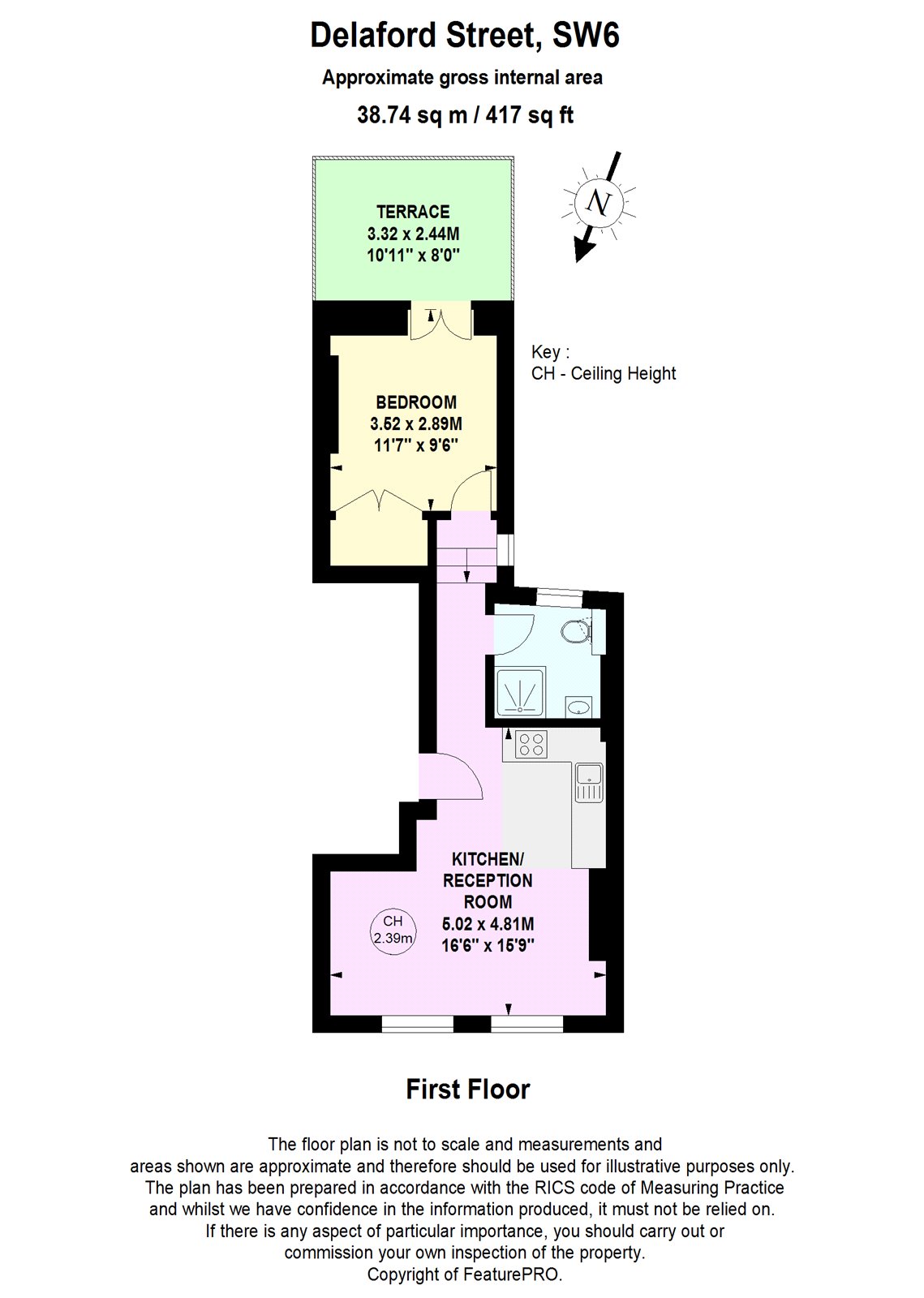 1 Bedrooms Flat to rent in Delaford Street, London SW6