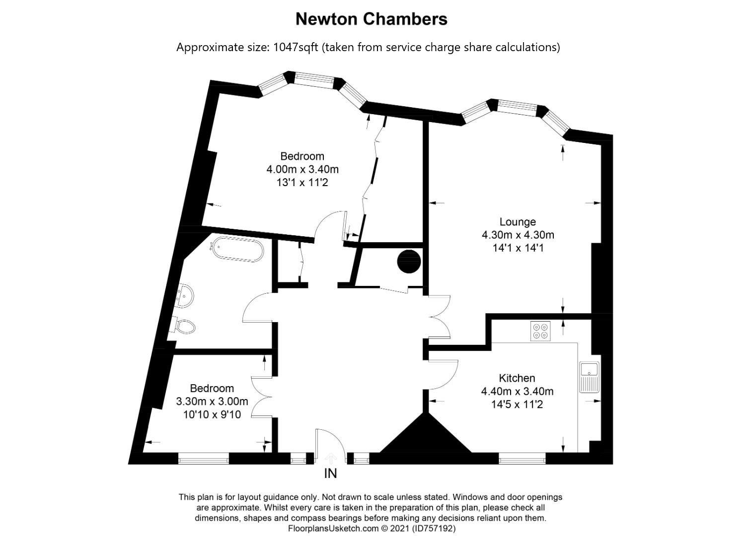 8, Newton Chambers, Birmingham floorplan