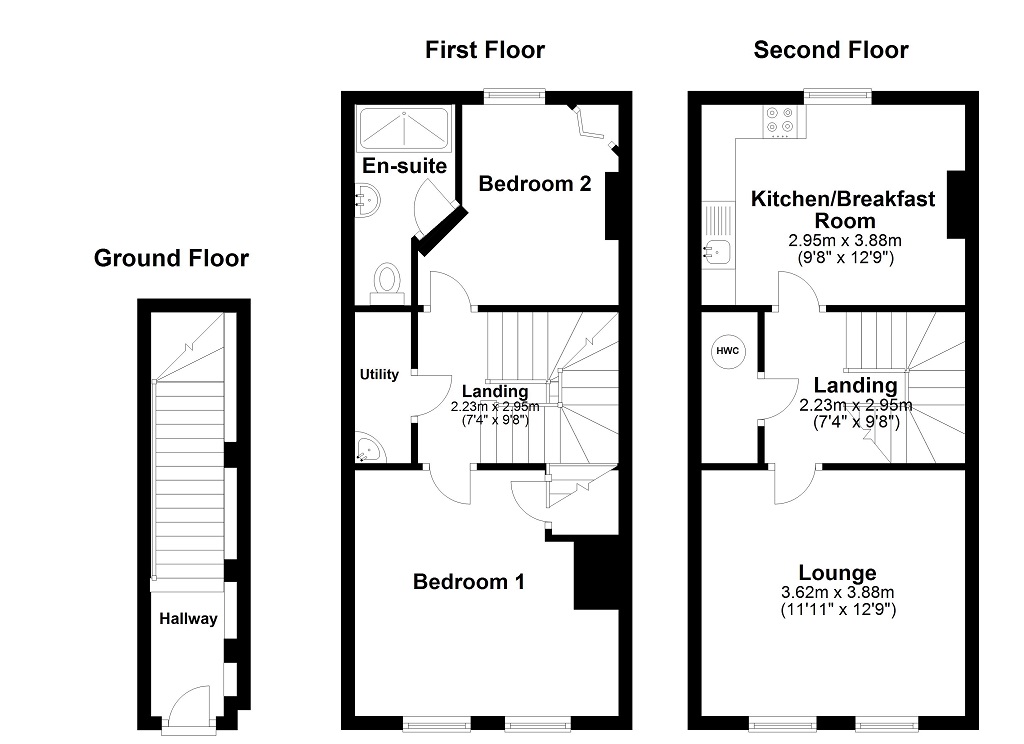 2 Bedrooms Maisonette for sale in Monnow Street, Monmouth NP25