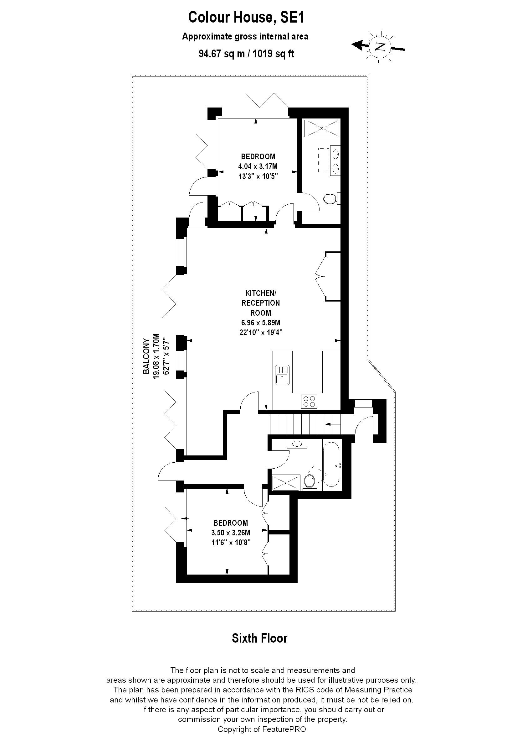 2 Bedrooms Flat to rent in Colour House, 7 Bell Yard Mew, London SE1