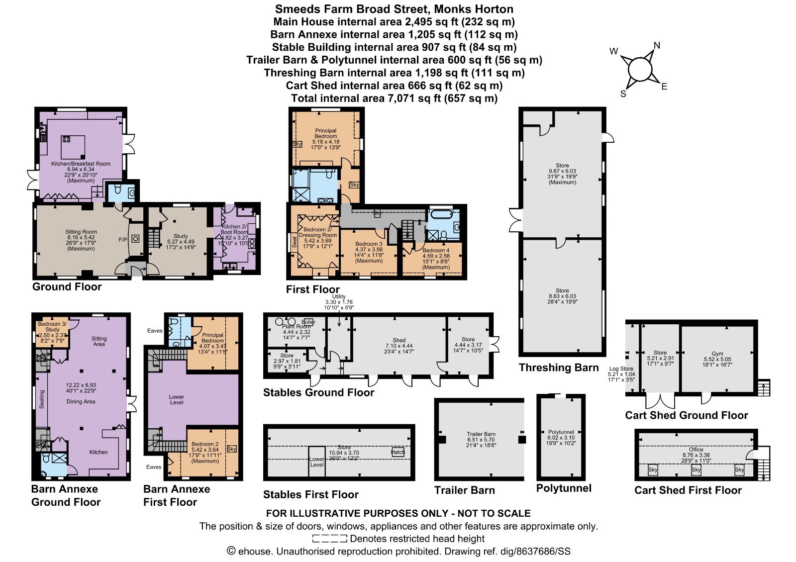 Smeeds Farm and Barn,, Broad Street, Kent floorplan