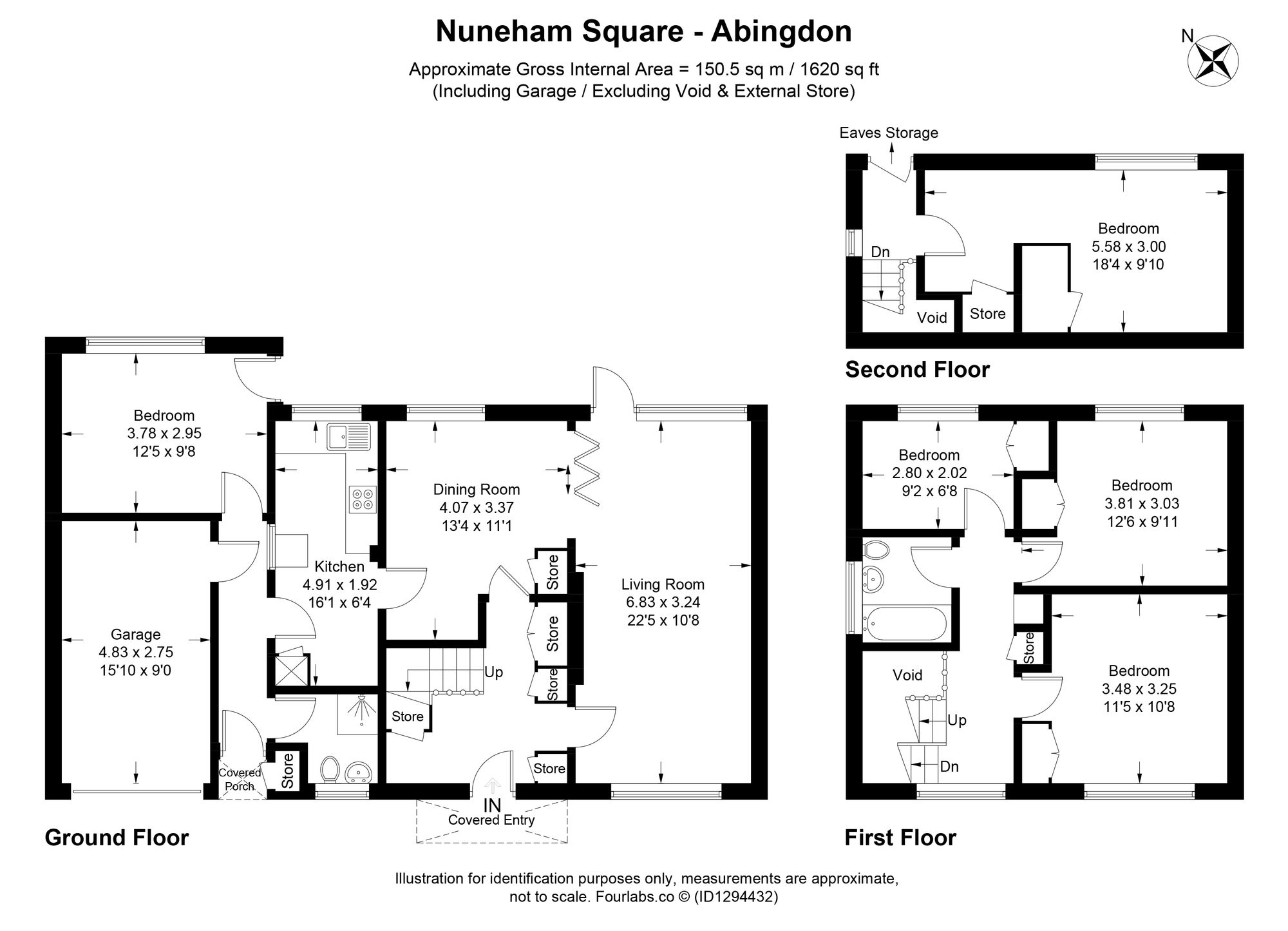 15 Nuneham Square, Abingdon floorplan
