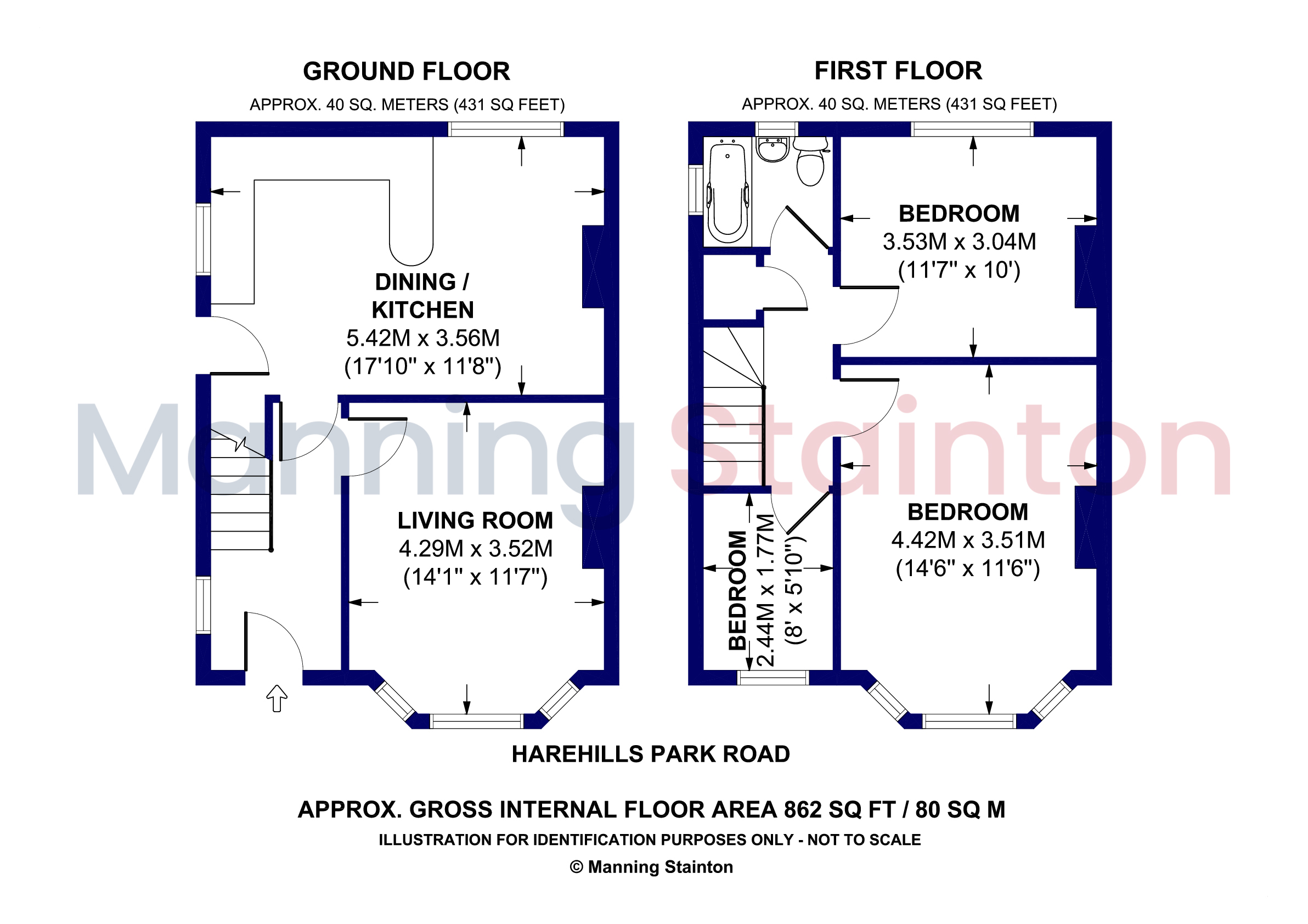 18, Harehills Park Avenue, Leeds floorplan
