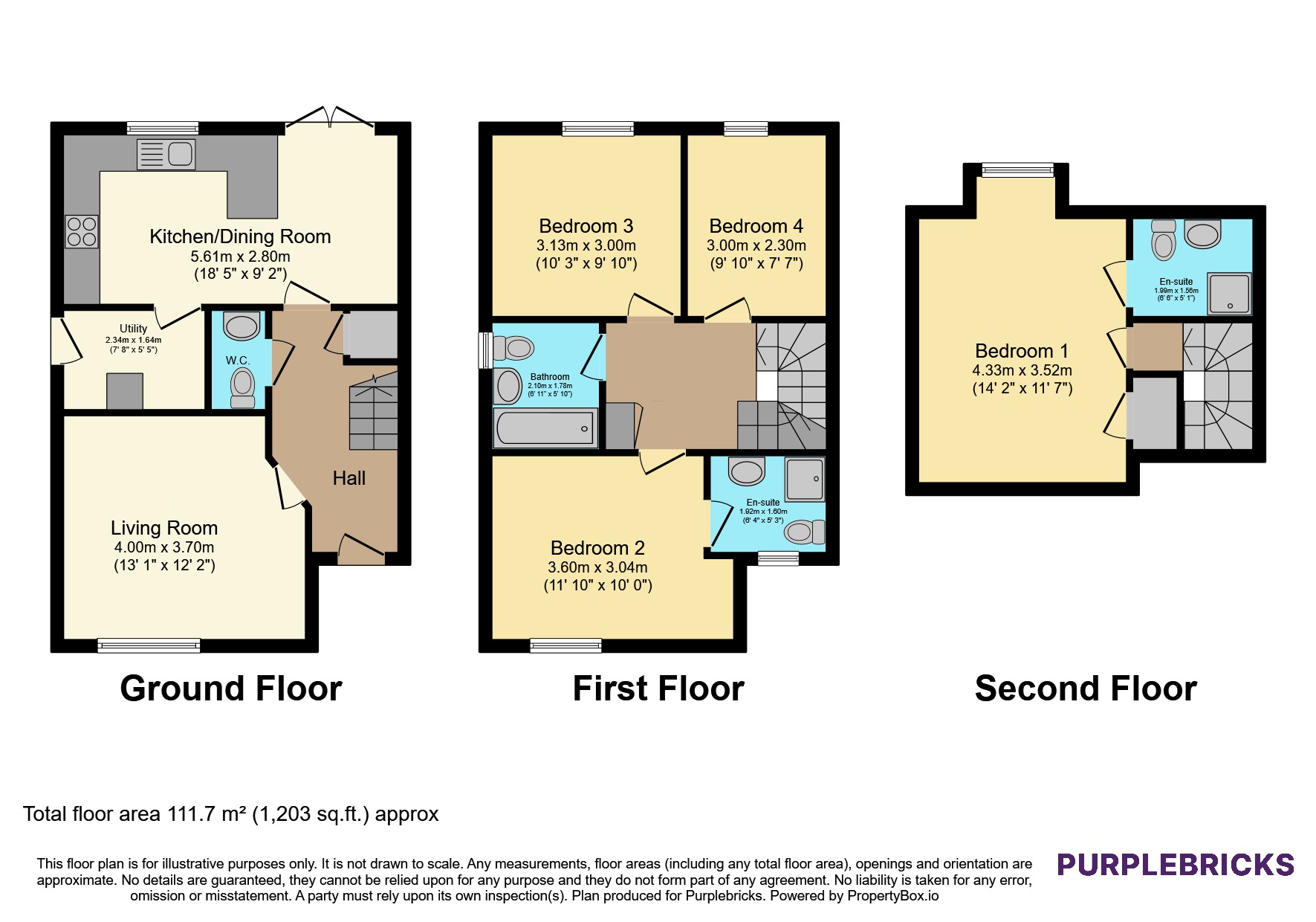 63, Clarke Close, Cambridge floorplan