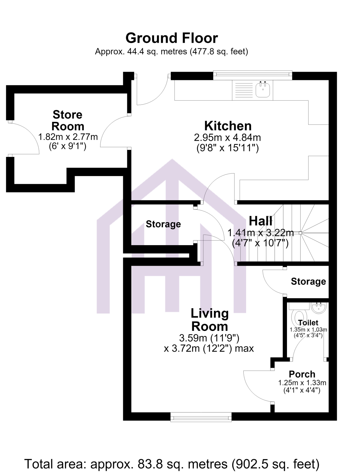 34 Ashfield Lodge, Ashfield Close, NEWCASTLE UPON TYNE floorplan