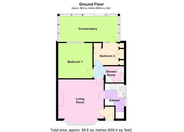 2 Bedrooms Semi-detached bungalow for sale in Mill Road, Hailsham BN27