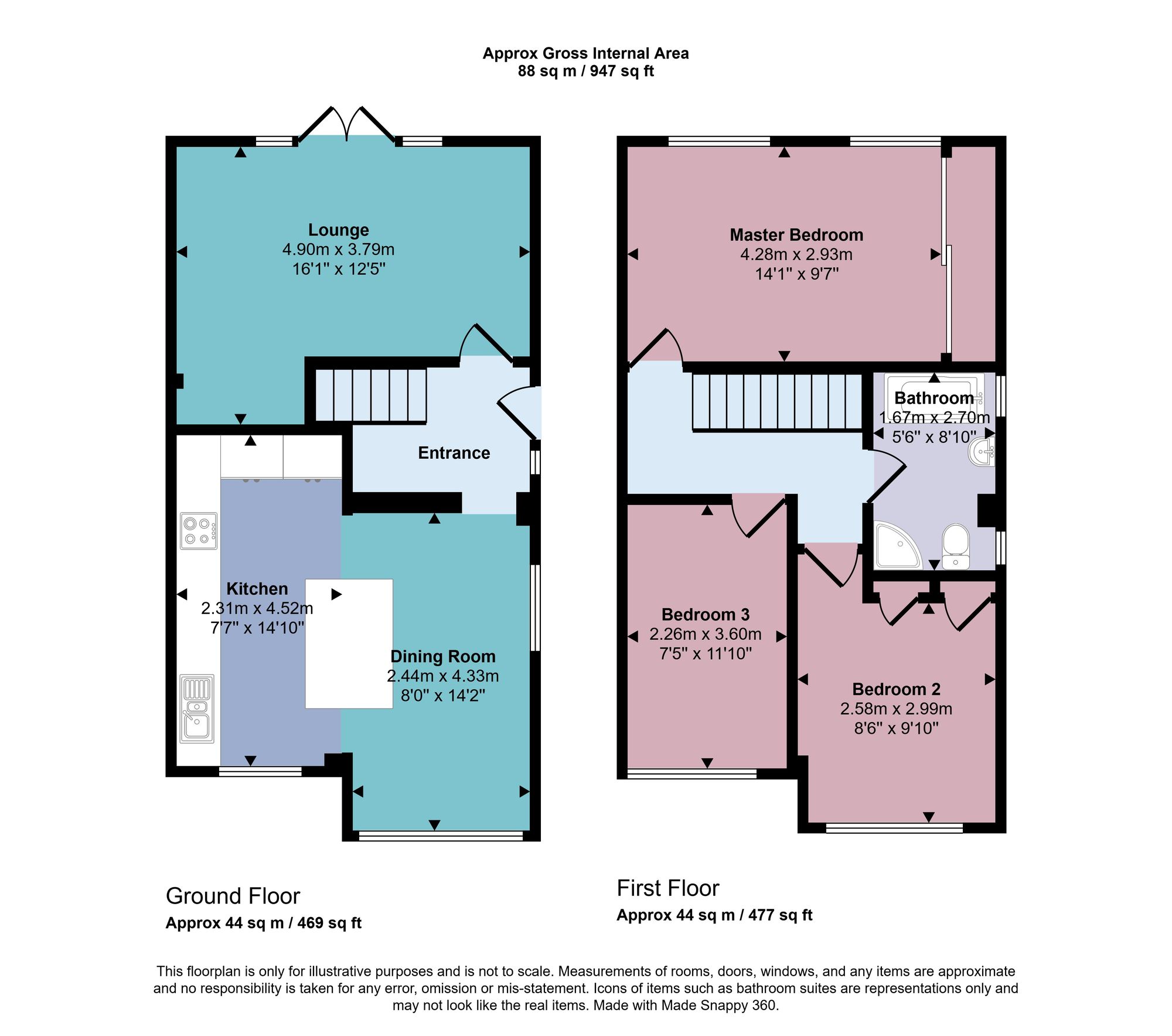 34 Beckingthorpe Drive, Nottingham floorplan