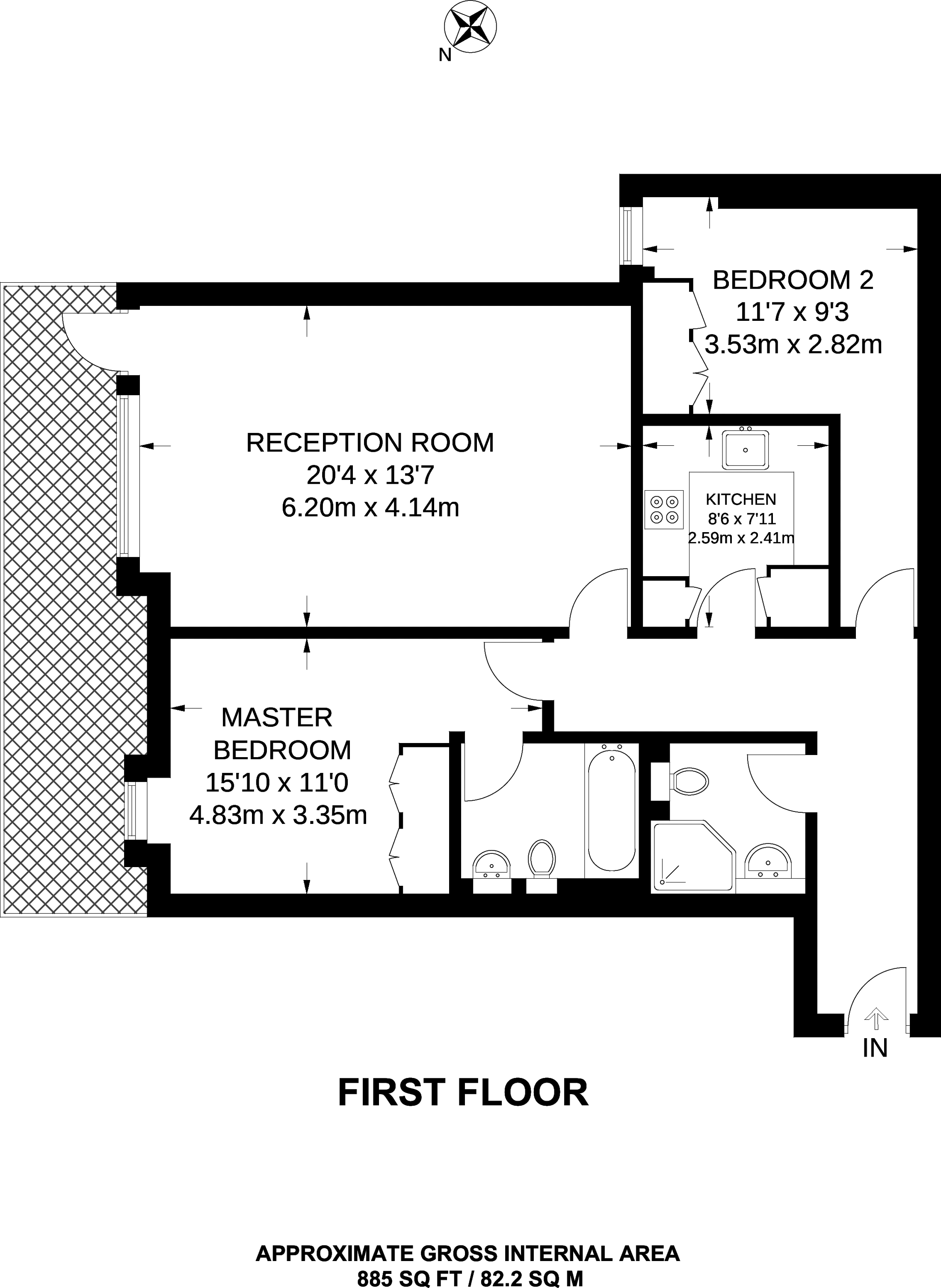 City Walk, Borough, London SE1, 2 bedroom flat to rent 64124374