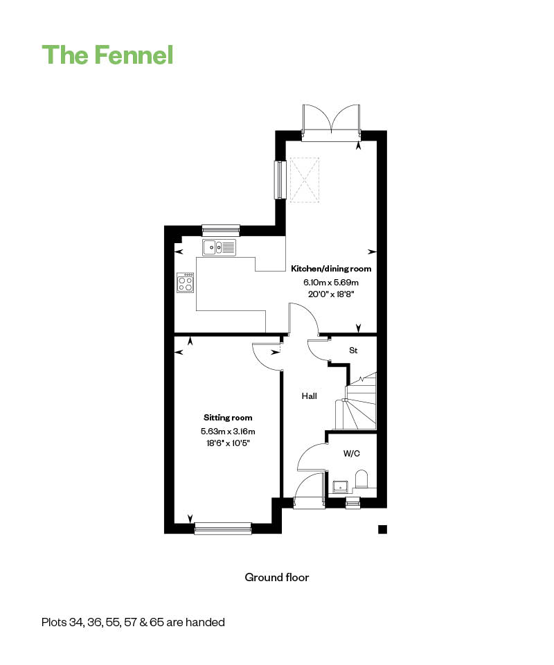 56, Woodlark Way, Finchampstead, Wokingham, Rg40 4By floorplan