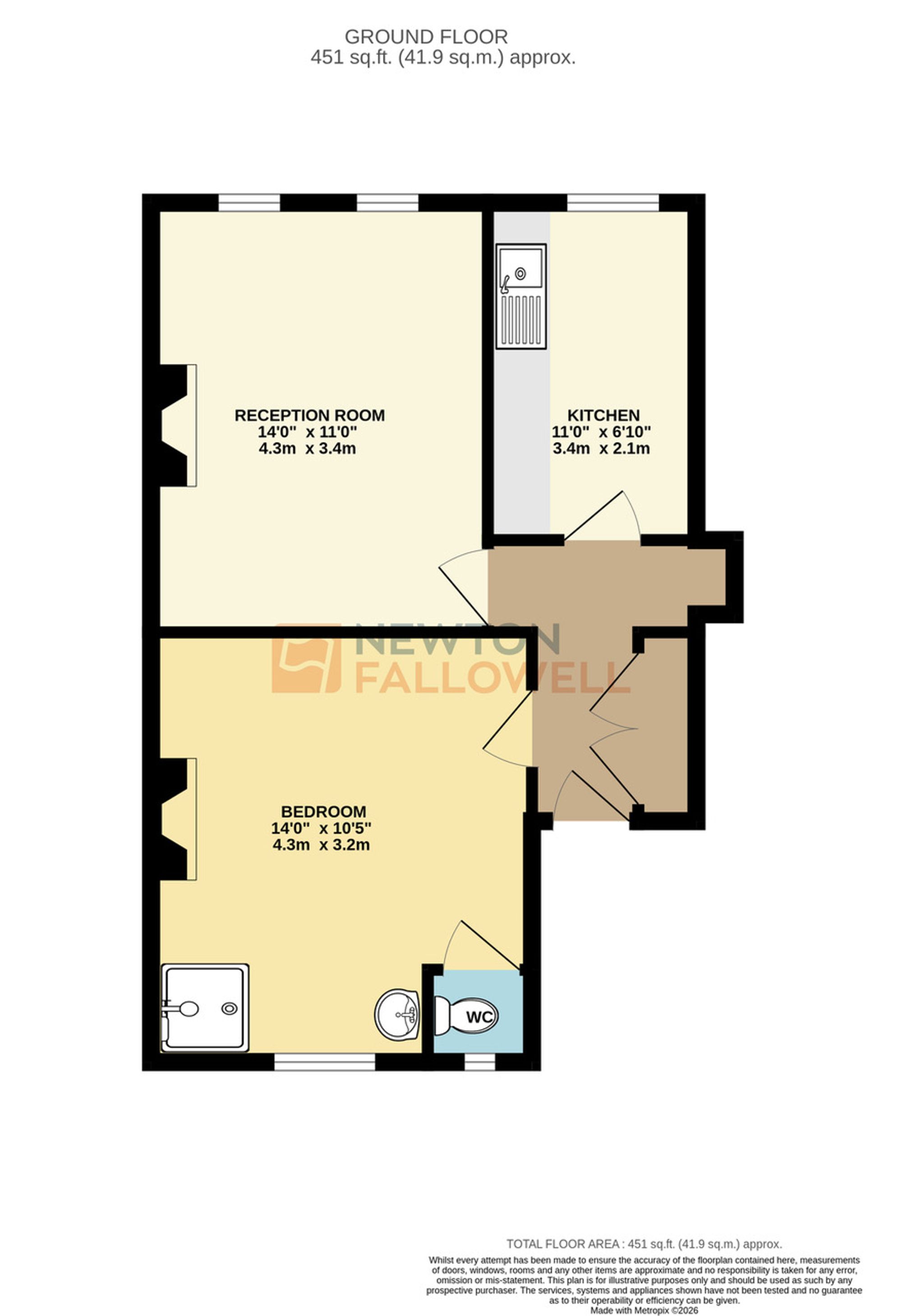 Flat 3, 7 St. James Road, Leicester floorplan