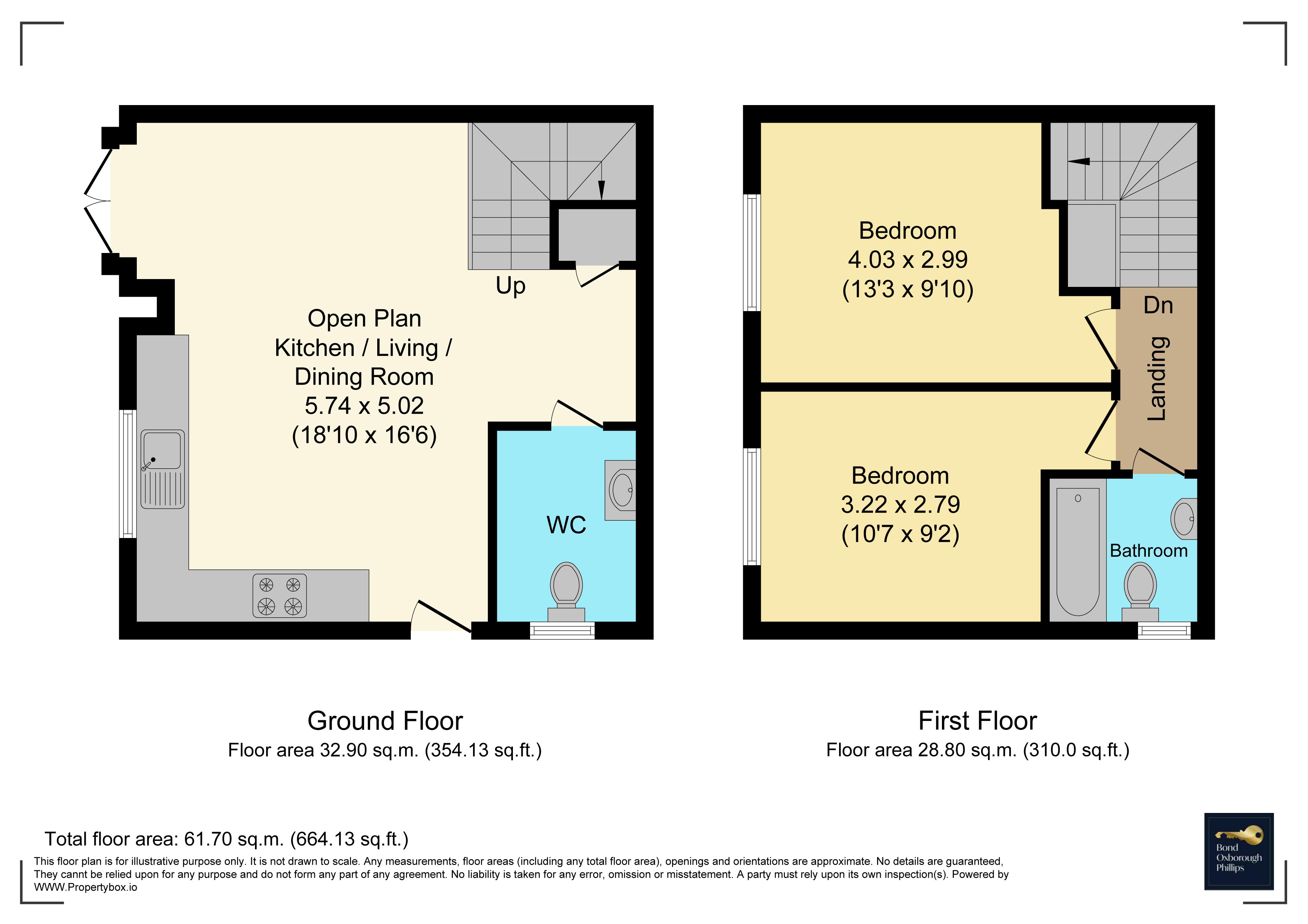 Flat 2, 1, Lyndale Terrace, Bideford floorplan