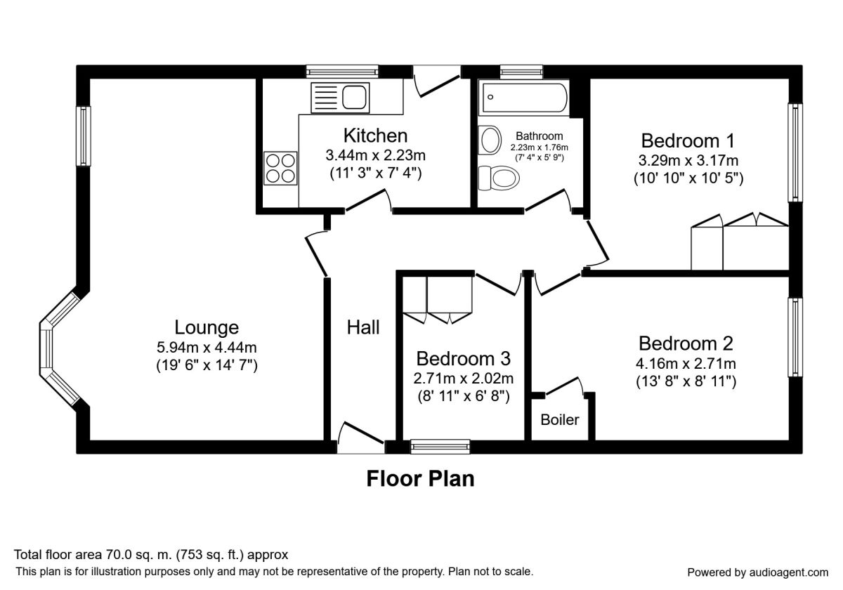 3 Bedrooms Bungalow to rent in Broadcroft Grove, Tingley, Wakefield WF3