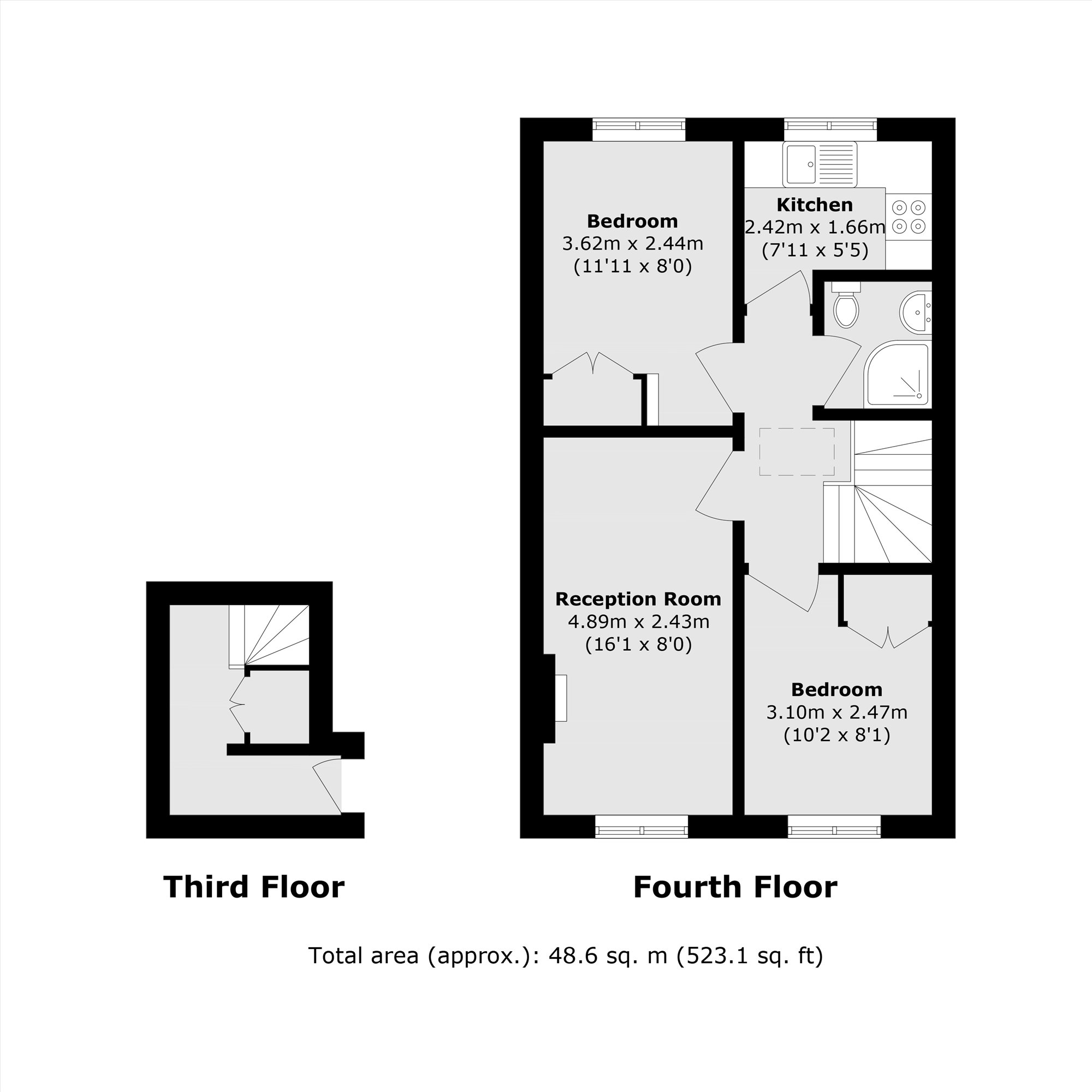 Flat 6, 29-31, Craven Road, London floorplan