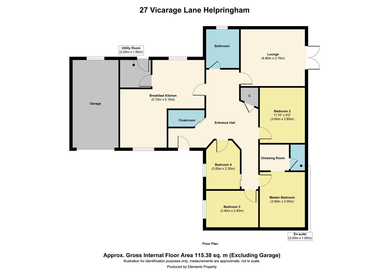 27, Vicarage Lane, Helpringham floorplan