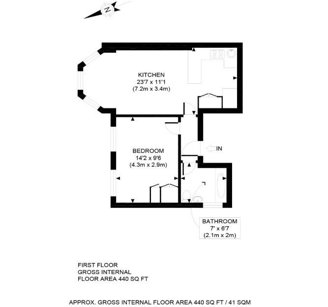 1 Bedrooms Flat to rent in Dartmouth Road, London NW2