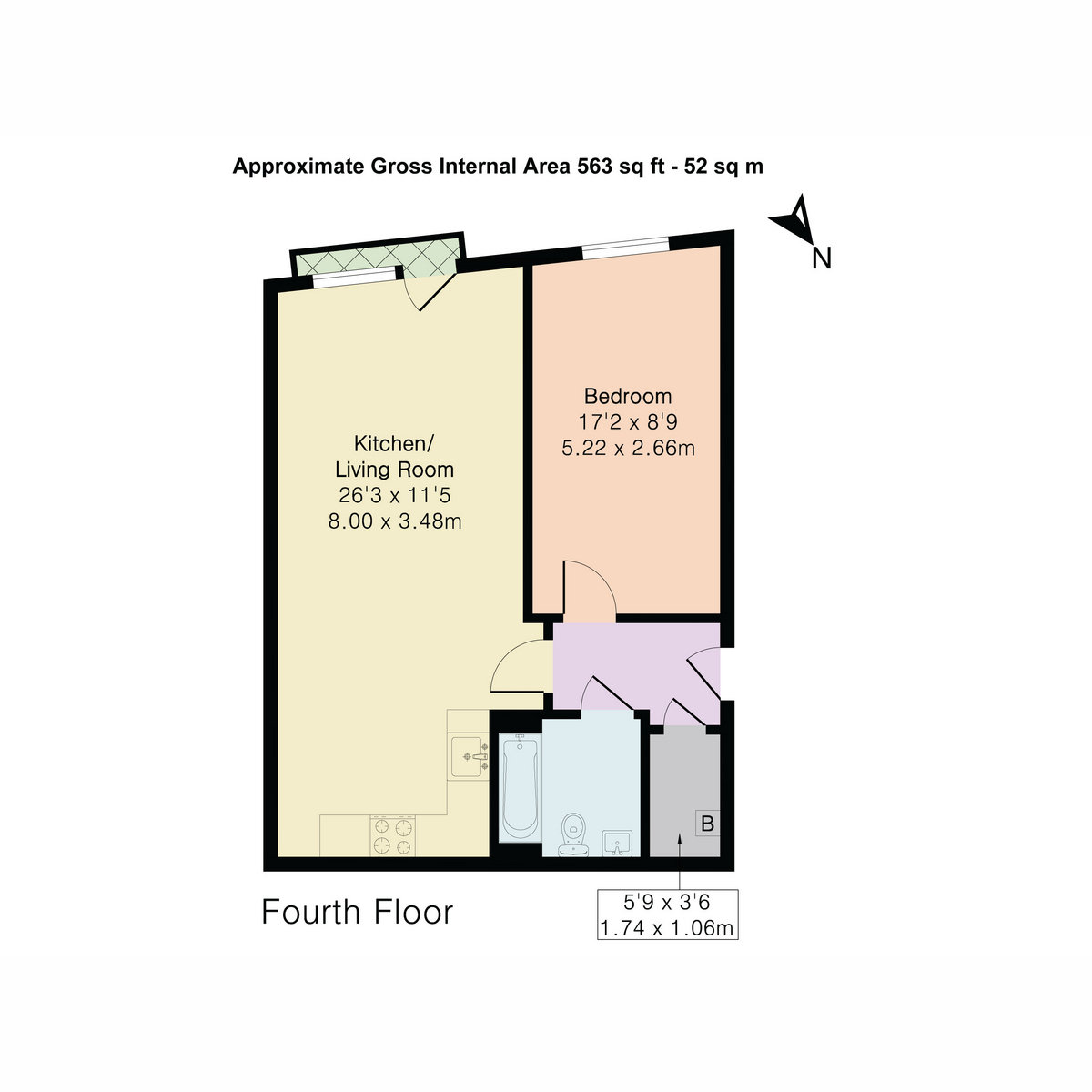 13 Trelawney House, Trinity Street, St. Austell floorplan