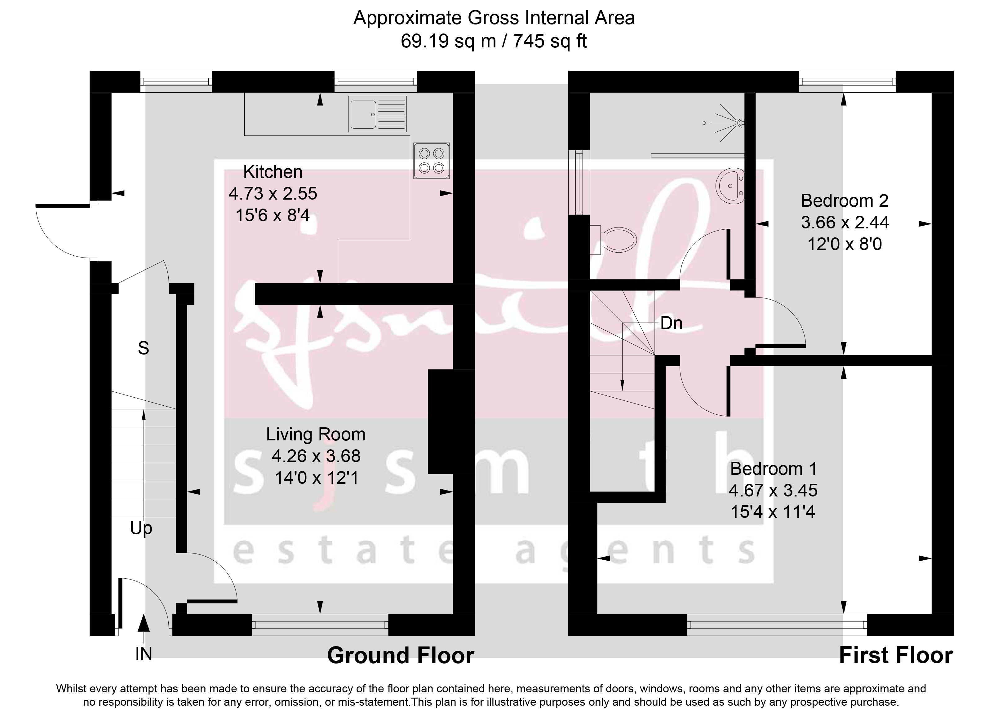 14, Orchard Way, Ashford floorplan