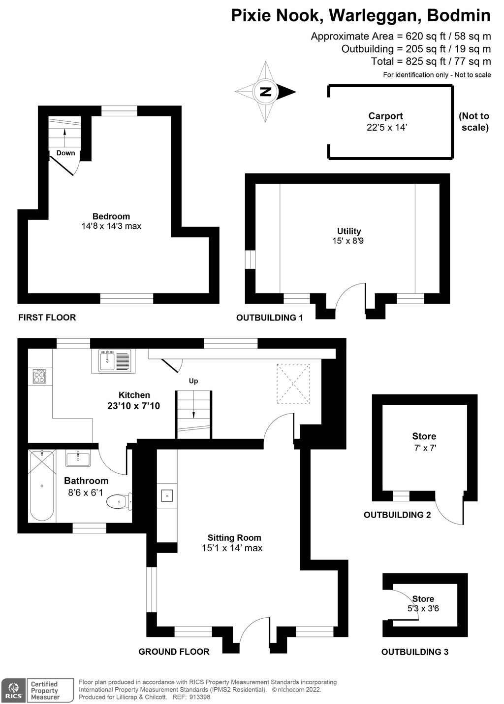Pixie Nook, Bodmin floorplan