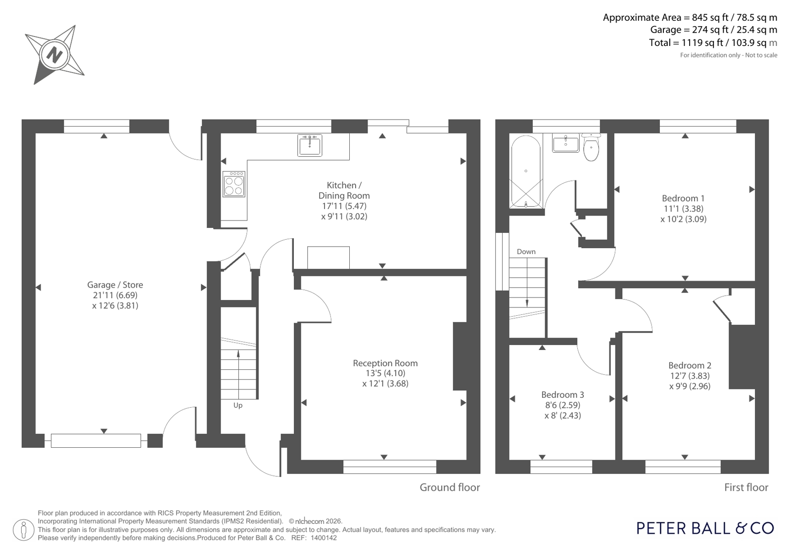 60, Derwent Drive, Gloucestershire floorplan