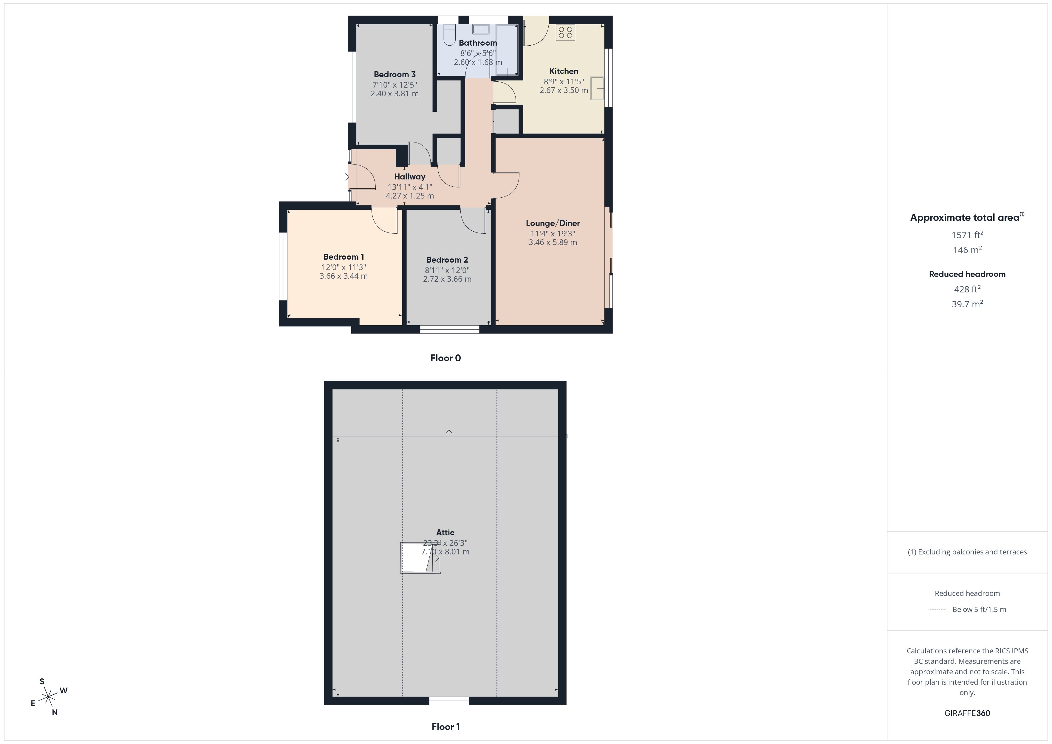 3, Timberscombe Way, Bridgwater floorplan