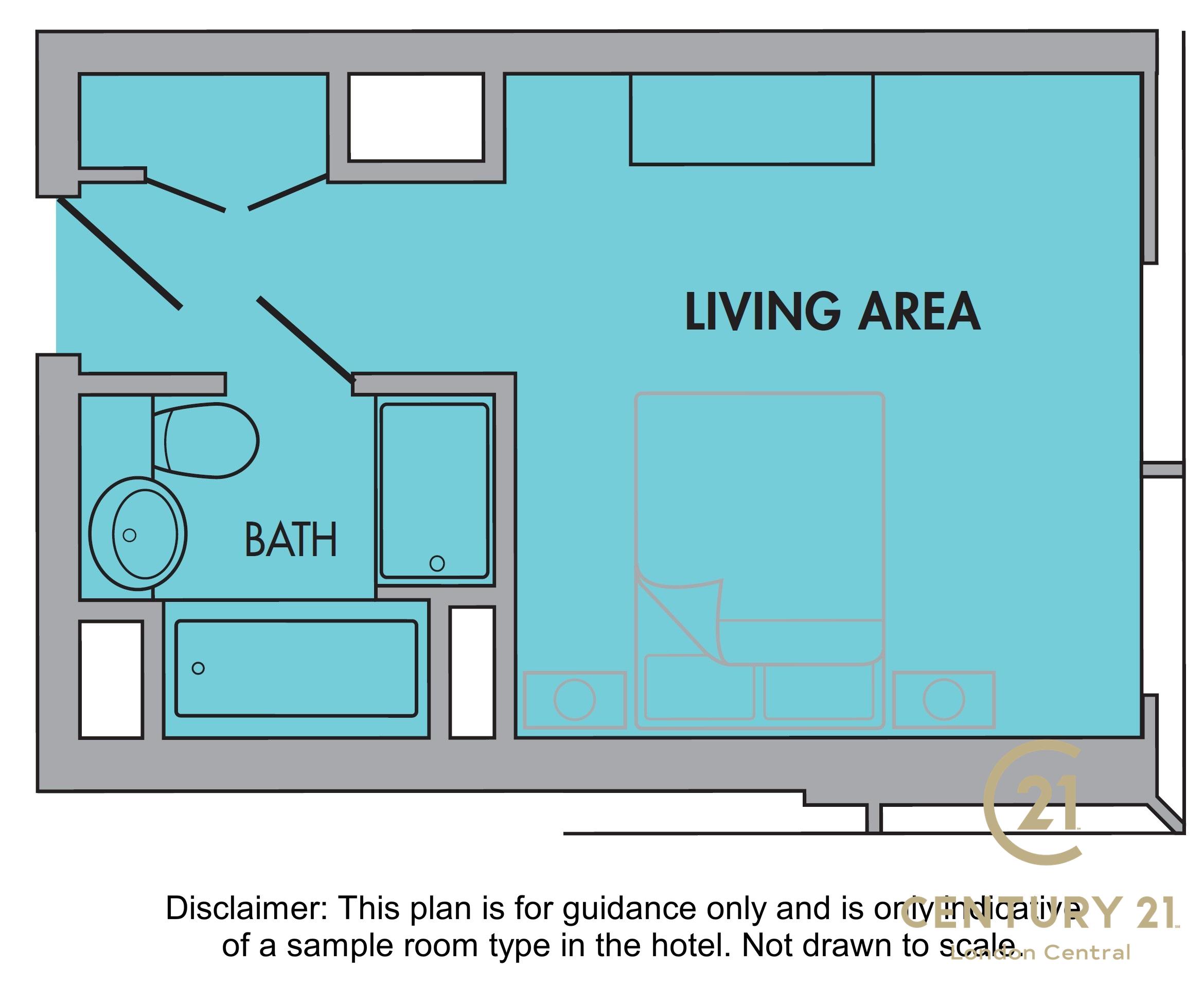 Plaza Park County Hotel 1, Addington Street, LONDON floorplan