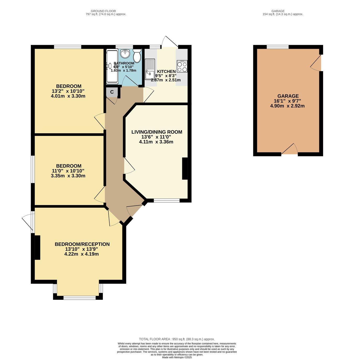 92, Park Avenue, Potters Bar floorplan