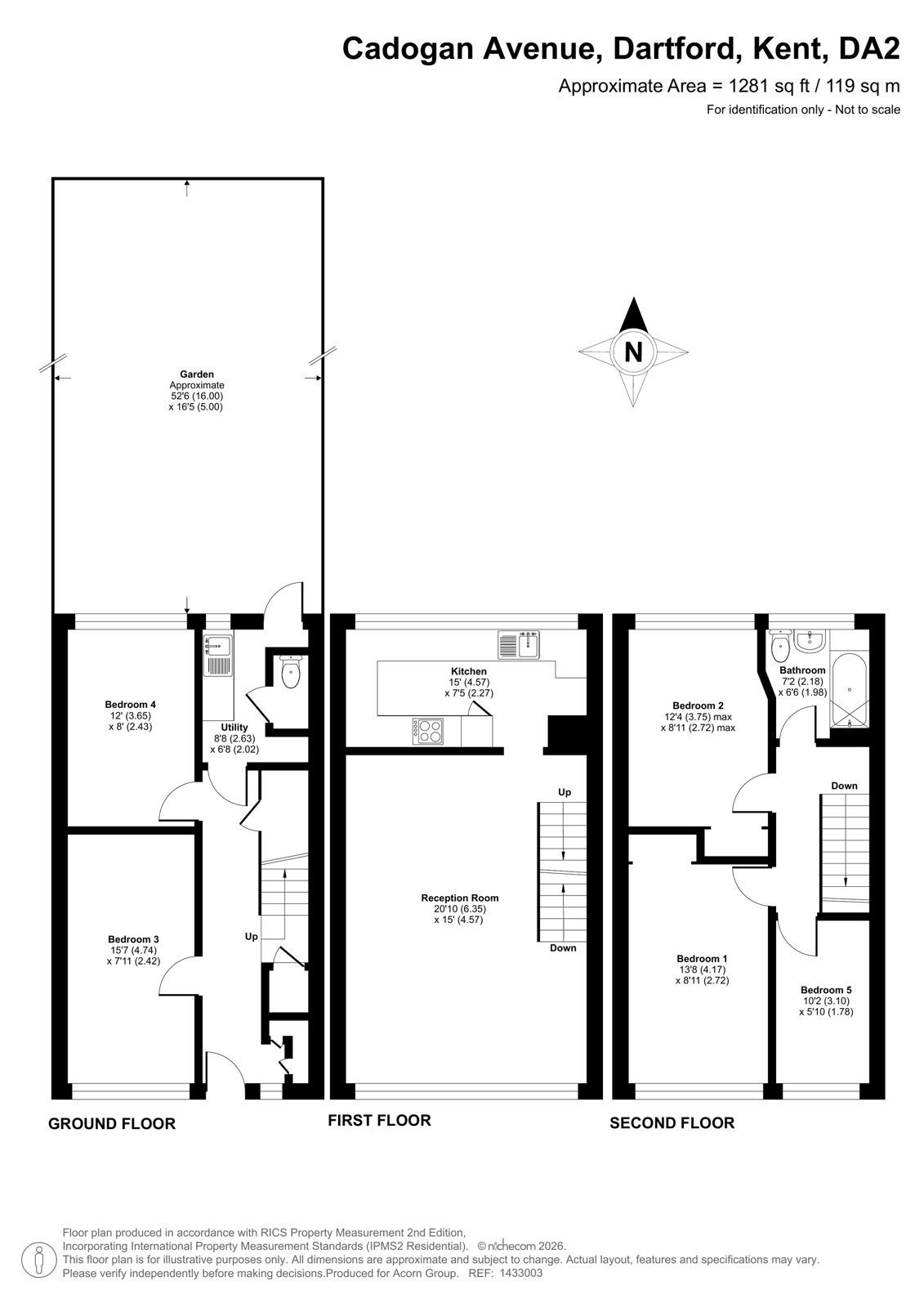13, Cadogan Avenue, Kent floorplan