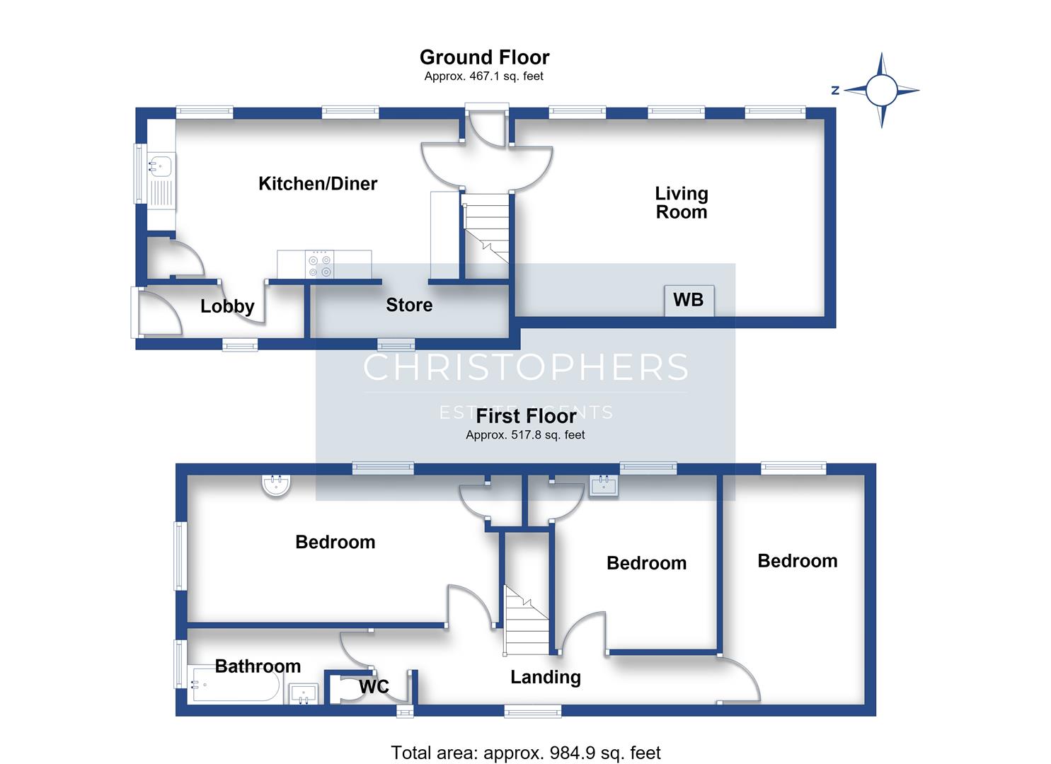 Rose Cottage, Helford Village floorplan