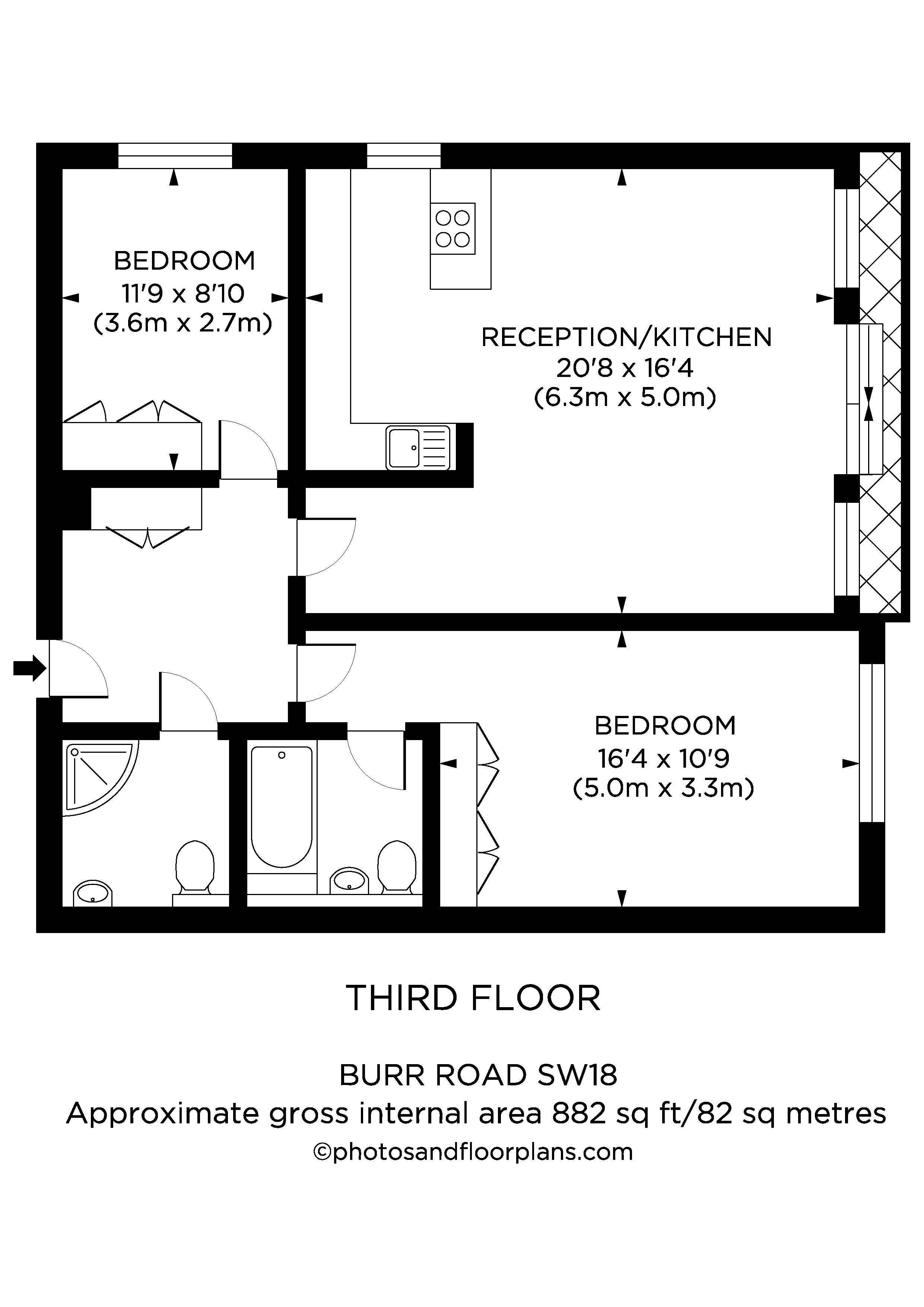 2 bed flat for sale in Burr Road, Southfields SW18 Zoopla