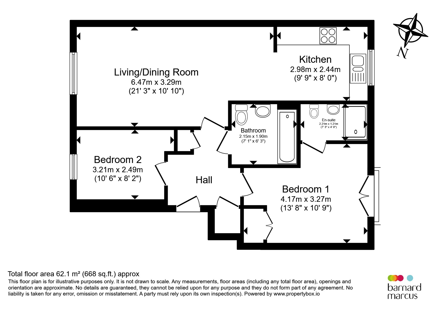 Flat 17, Hayden Court, Chertsey Road, Feltham floorplan