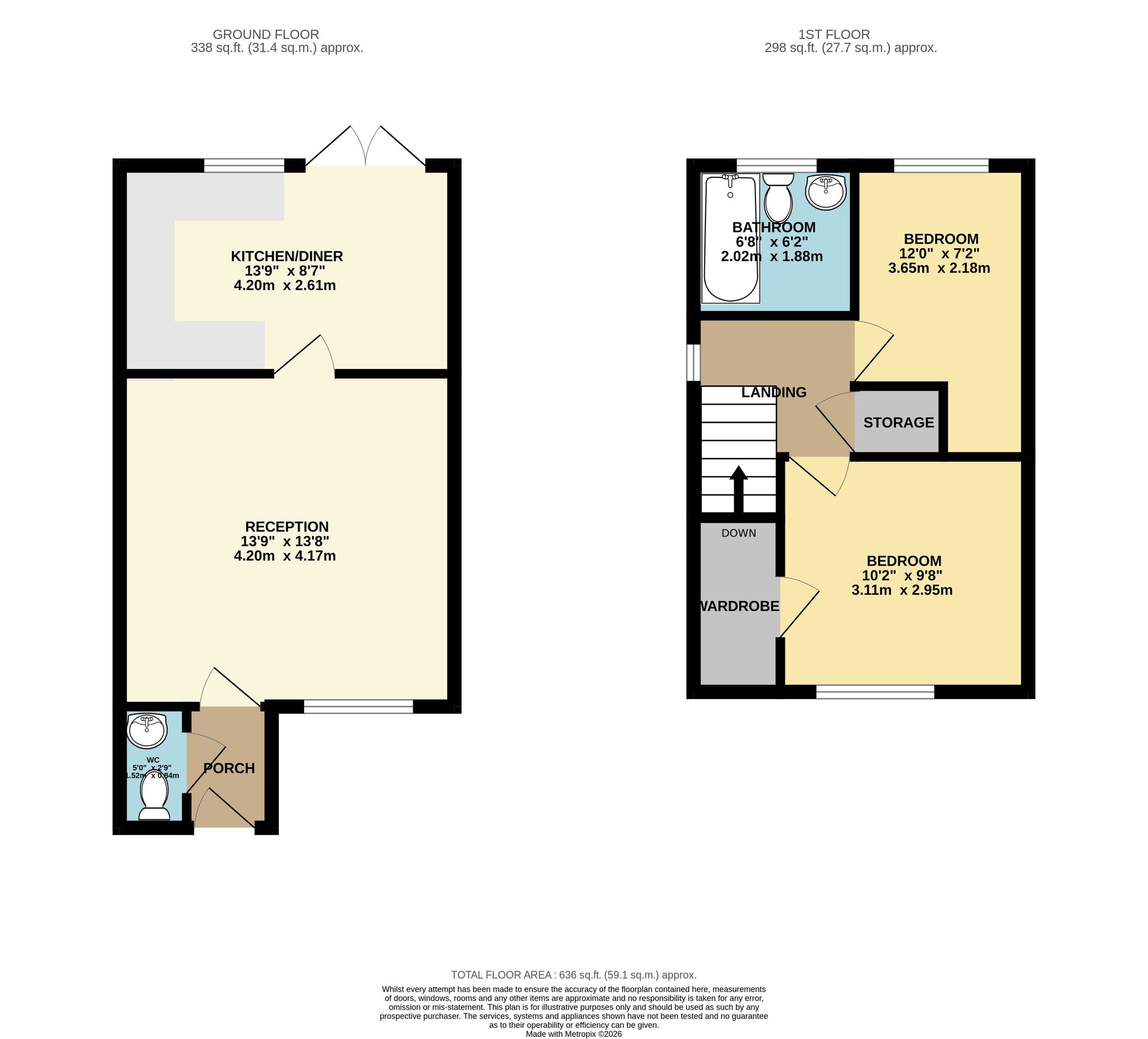 11 Poplar Road, Bargoed floorplan