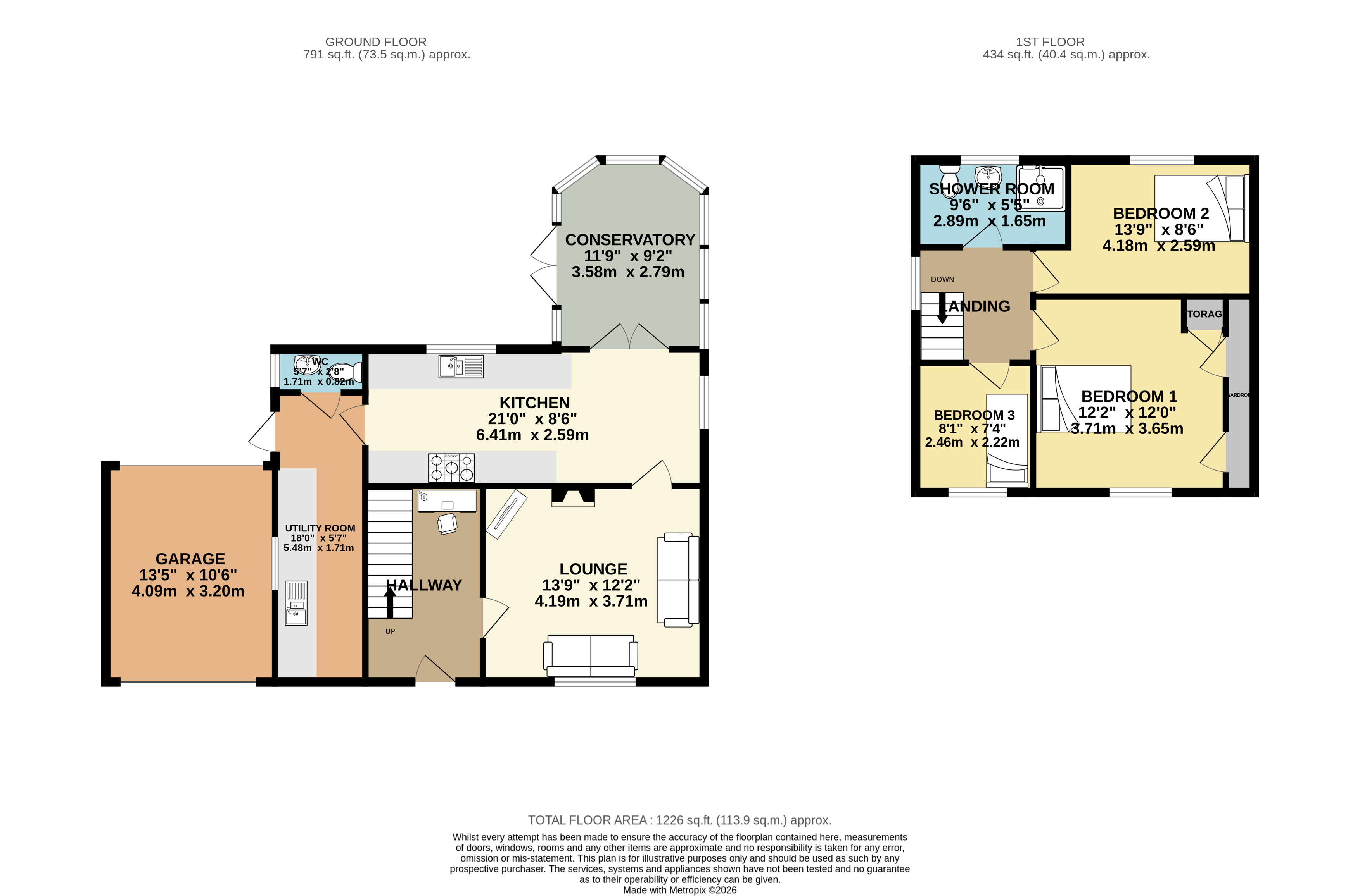 28, St. Marys Crescent, East Leake, Loughborough floorplan