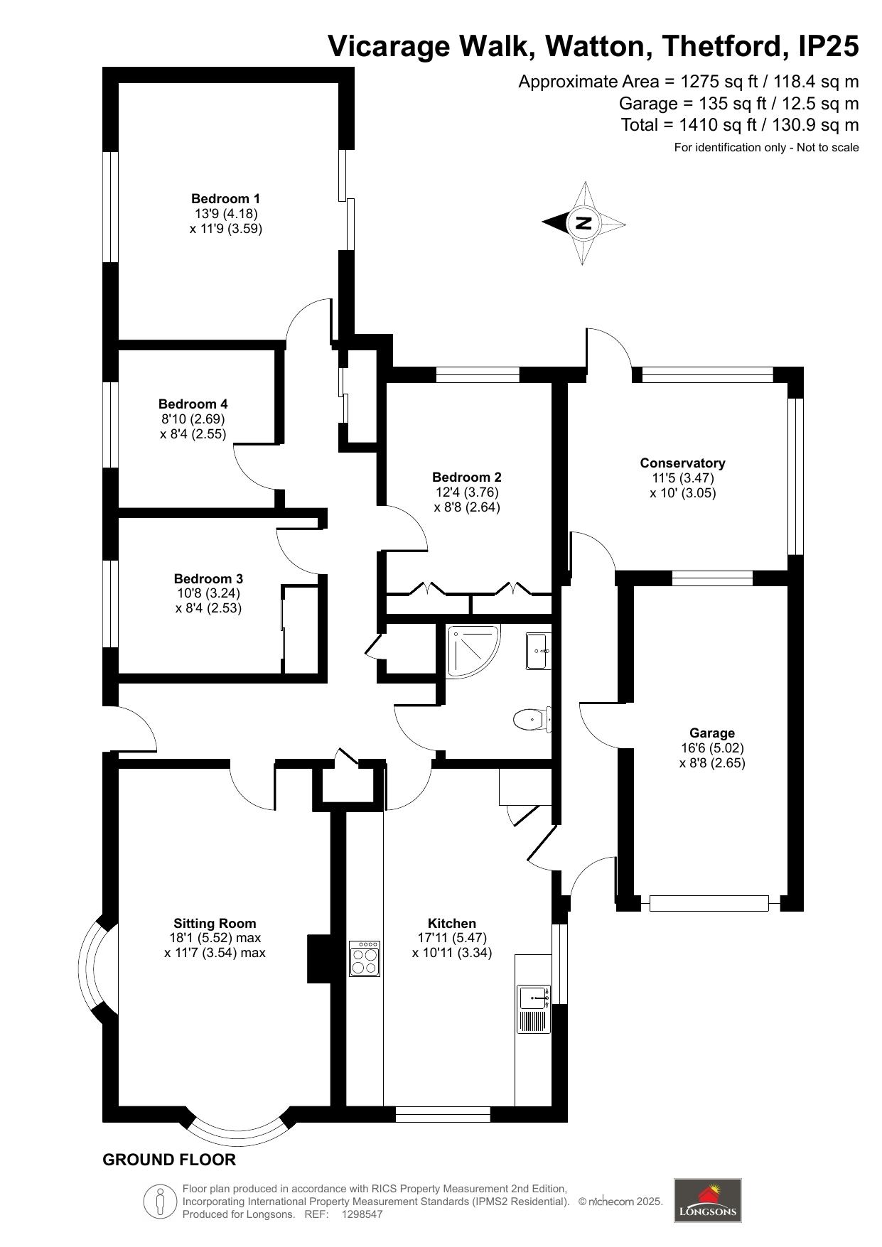 26, Vicarage Walk, Thetford floorplan