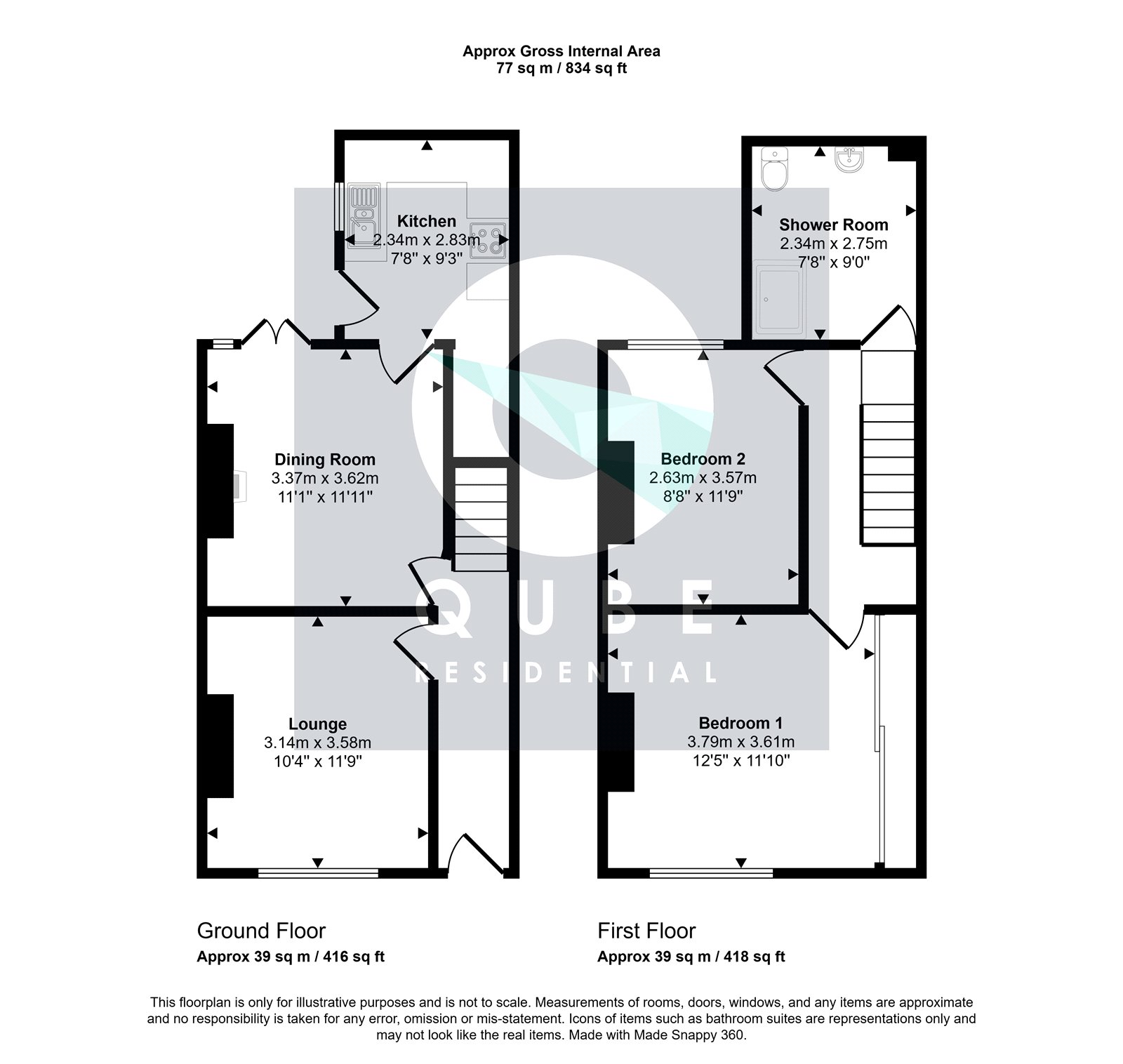 15, Willaston Road, Wirral floorplan