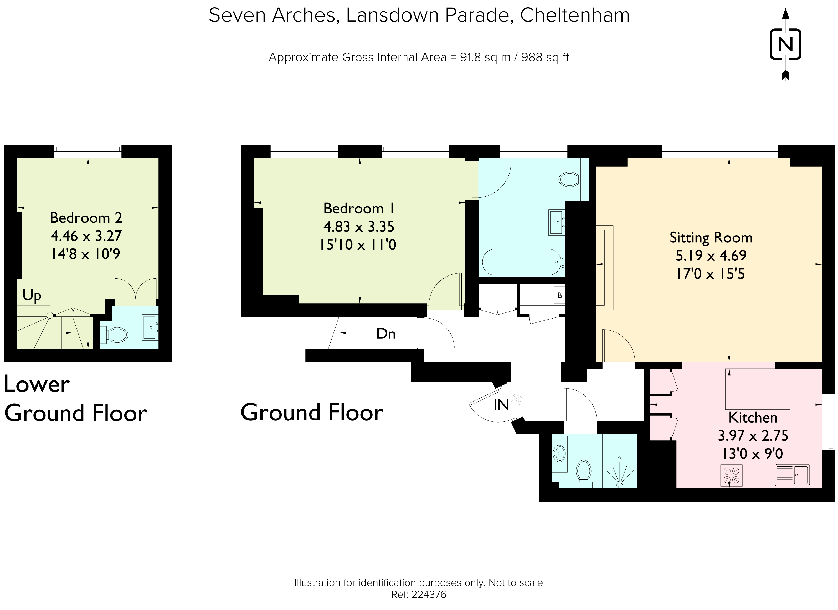 2 Bedrooms Flat to rent in Lansdown Parade, Cheltenham GL50