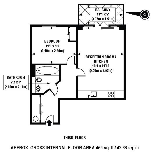 1 Bedrooms Flat to rent in Queenstown Road, London SW8