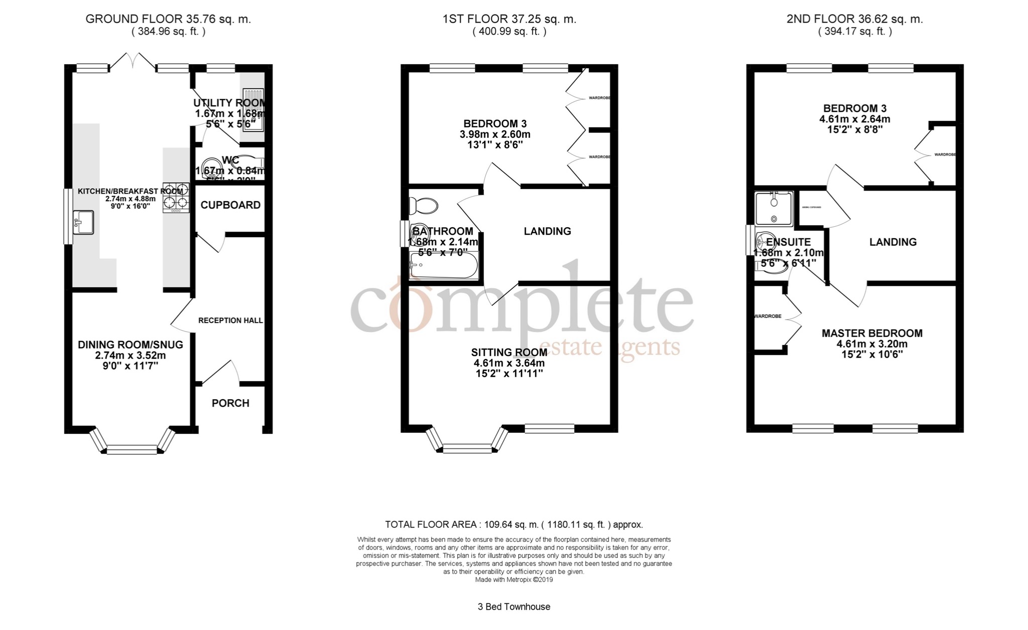 3 Bedrooms Town house for sale in Nine Acre Drive, Corsham SN13