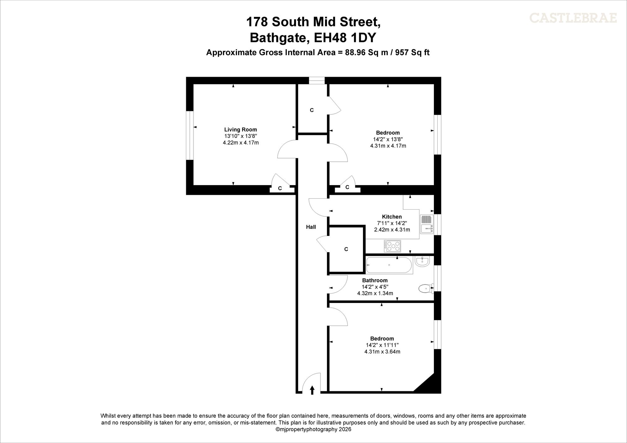 178 South Mid Street, Bathgate floorplan