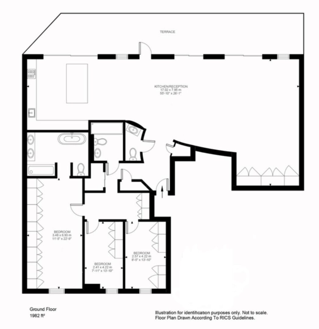 Courtyard House, Fulham floorplan