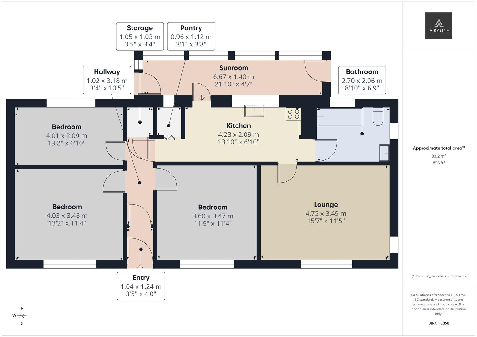 Rough Hayes Bungalow, Rough Hayes, Burton-on-Trent floorplan