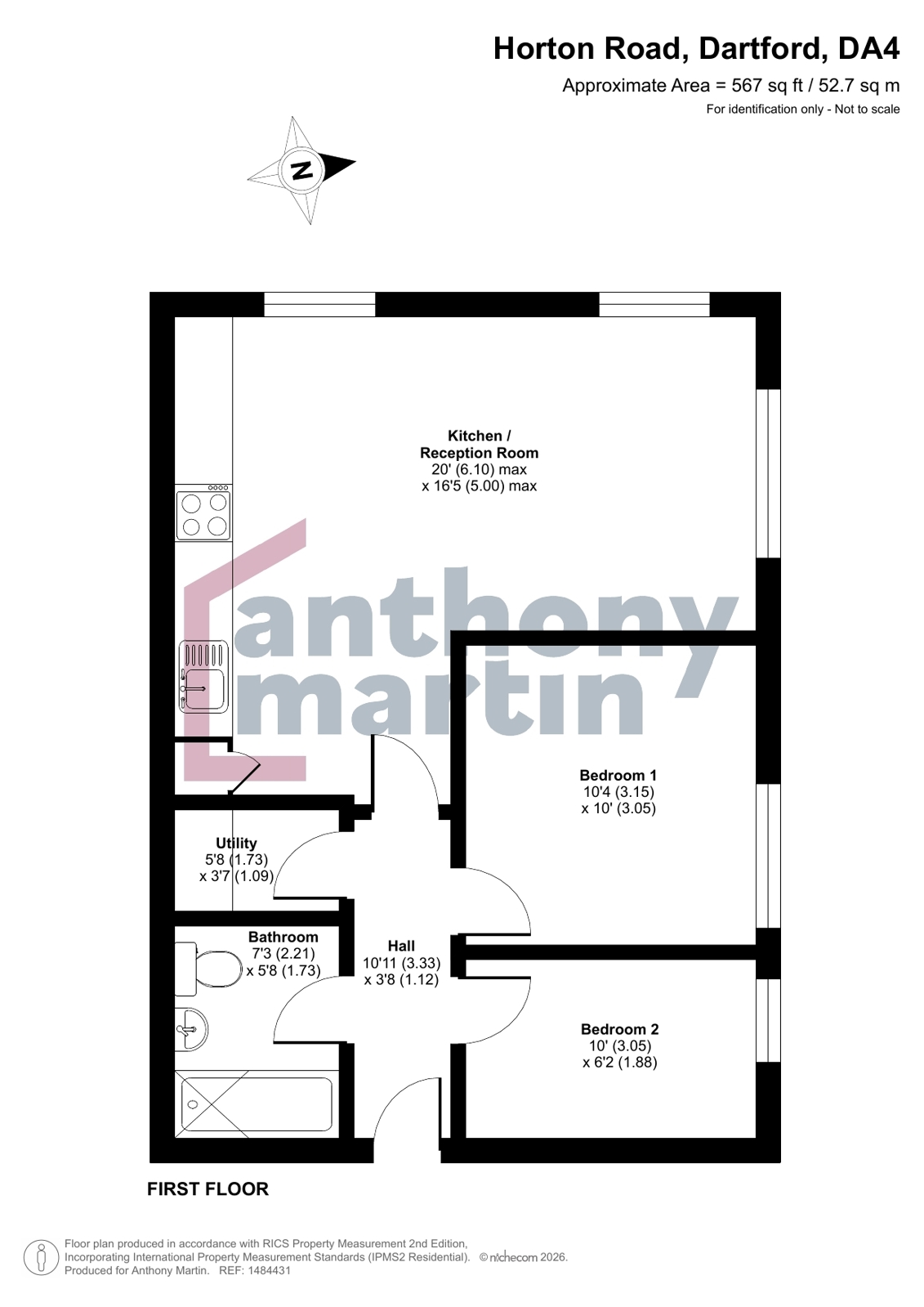 Flat 1,, New Road, Dartford floorplan