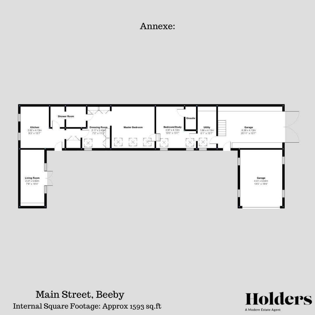 Fox End, Main Street, Leicester floorplan