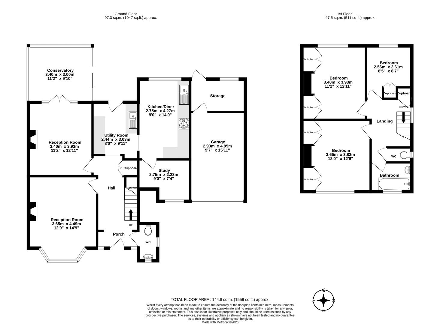 Hessle Grove, Epsom floorplan