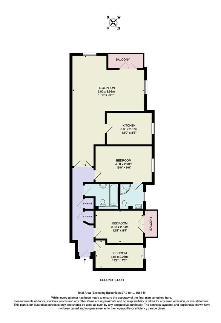 Boleyn Court, Flat 51, Epping New Road, Buckhurst Hill floorplan