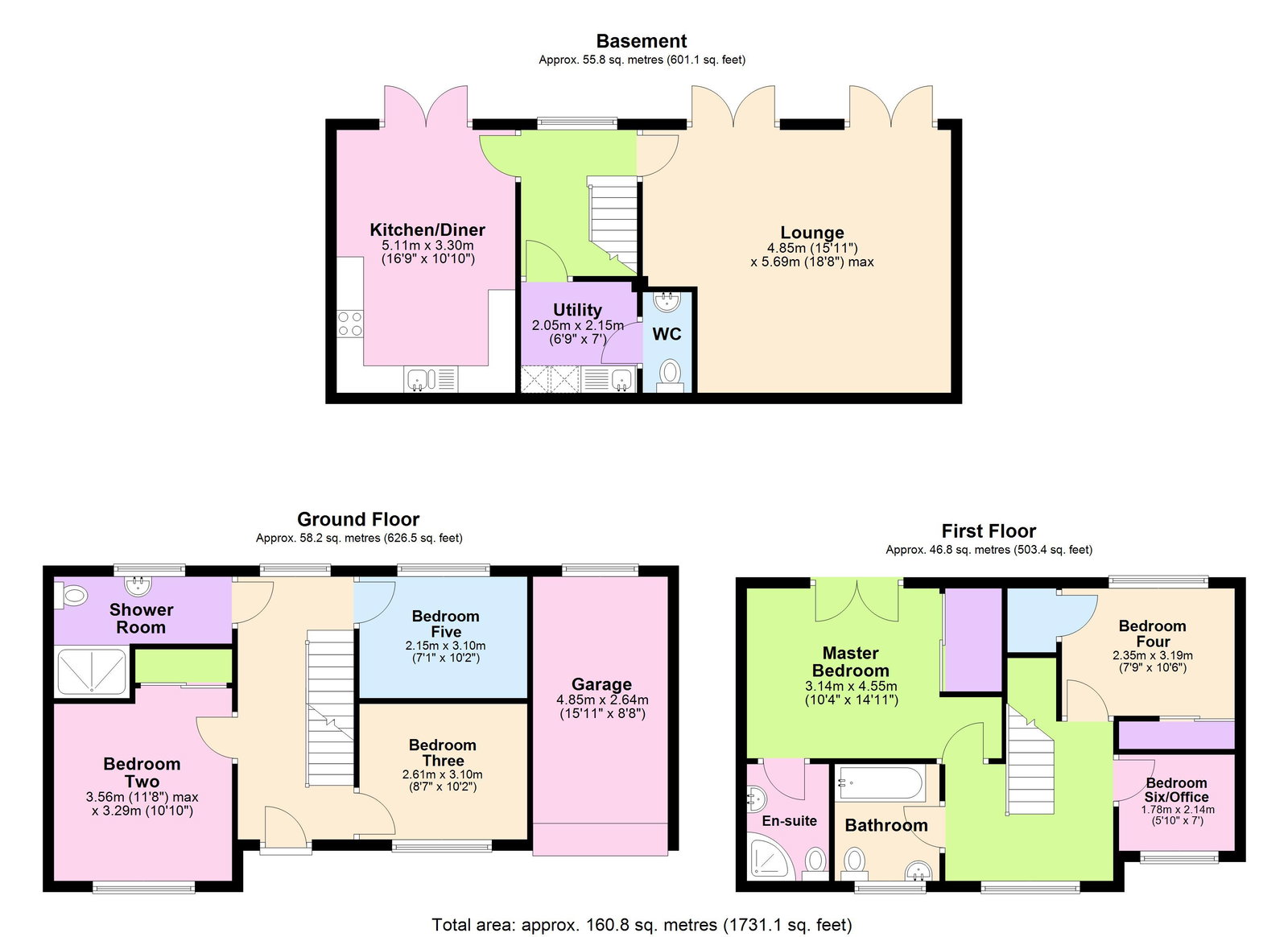 3, Willows Croft, Cannock floorplan