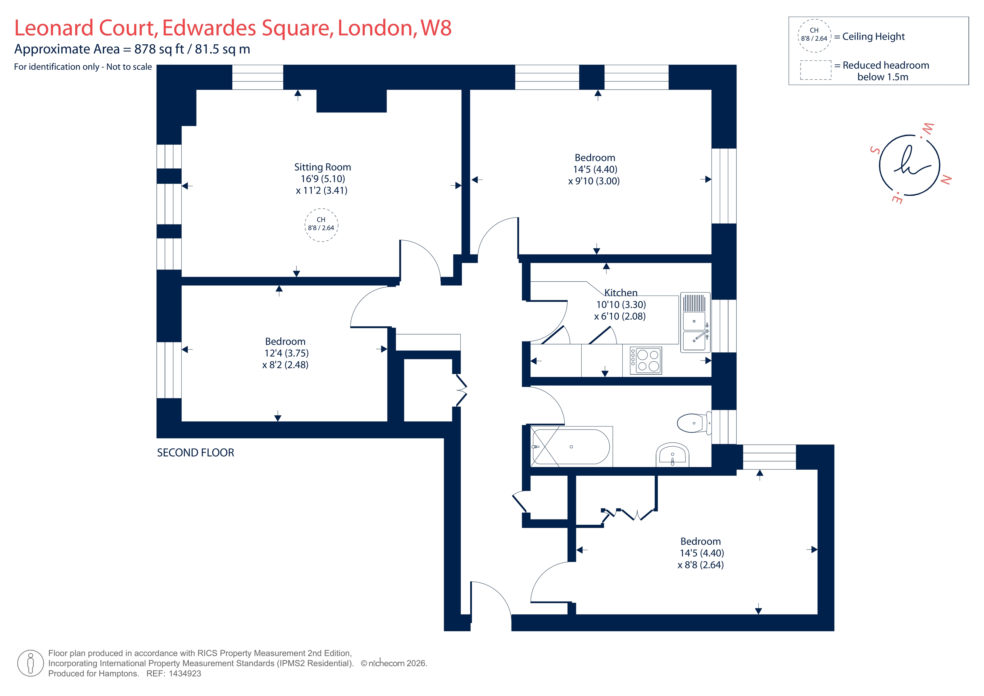 8 Leonard Court, Edwardes Square, London floorplan