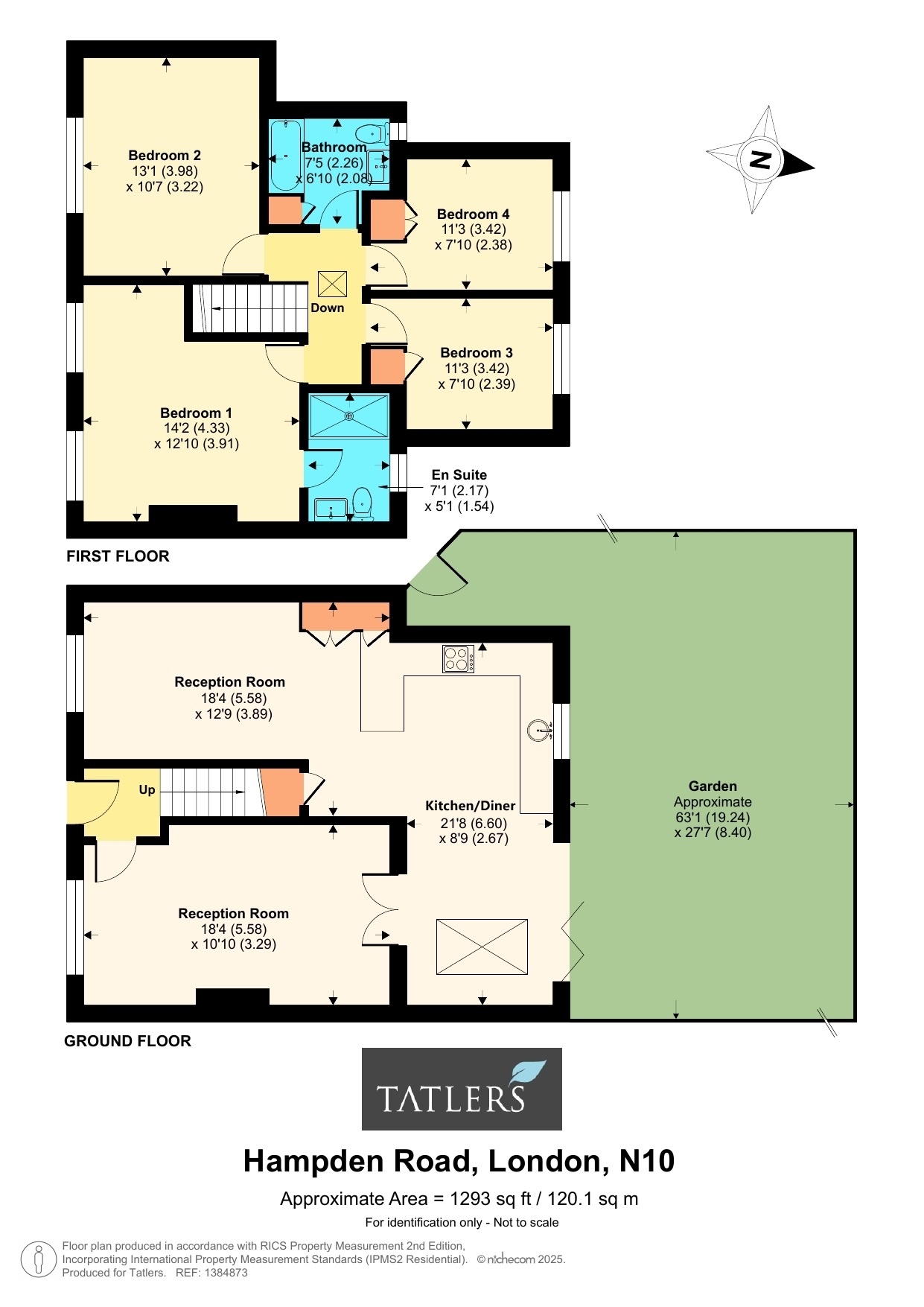 13, Hampden Road, London floorplan