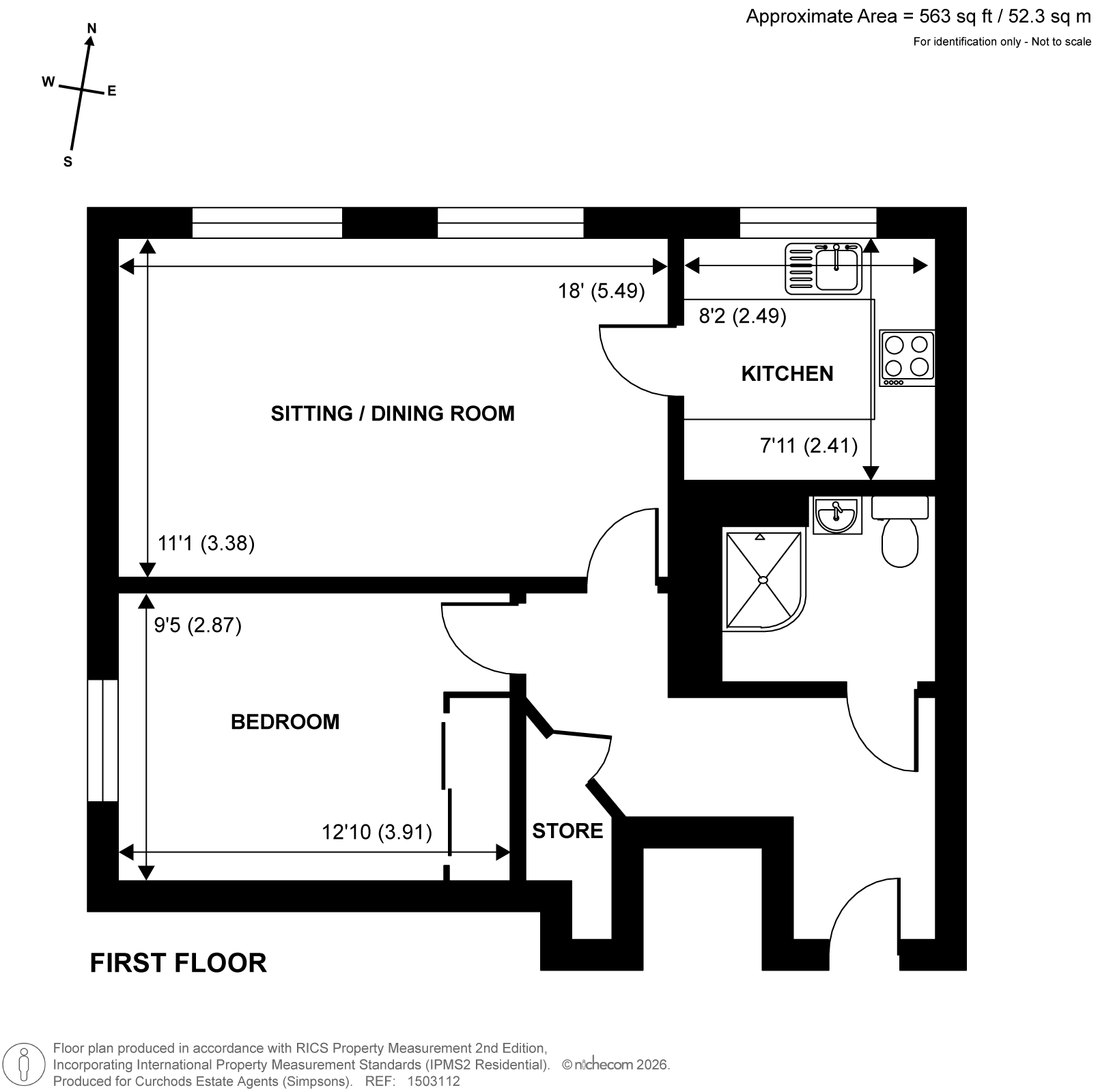 15 River View Lodge, 7, Manygate Lane, Shepperton floorplan