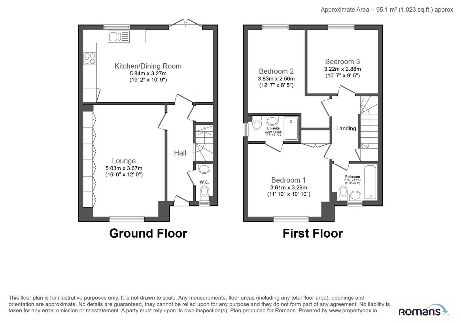 50, Hawley View, Camberley floorplan